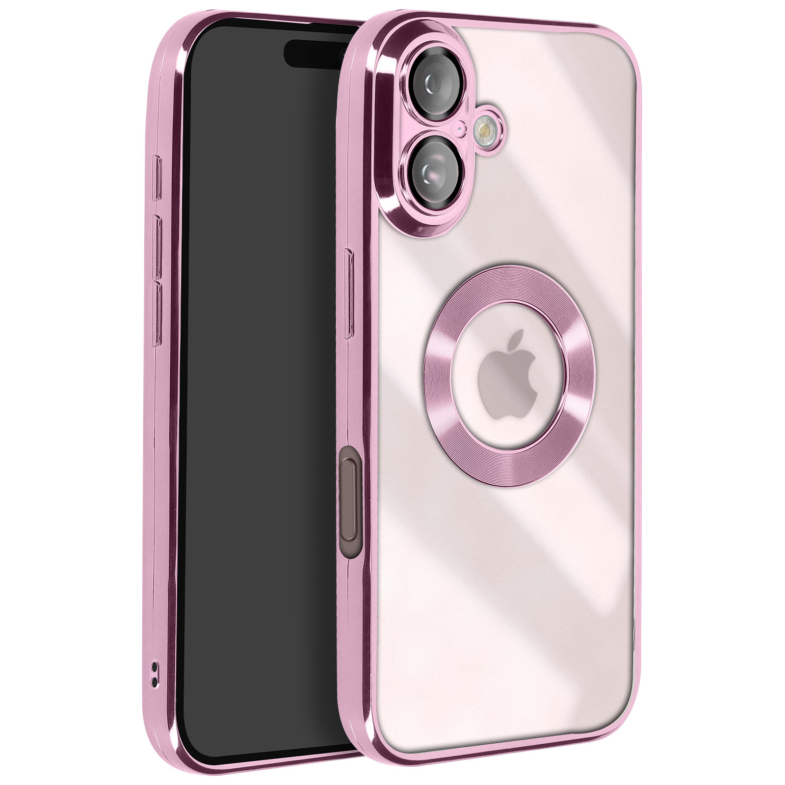 Custodia Per IPhone 16 Plus Con Fiocco Glitterato E Catena, Morbida Protezione Fotocamera, Design Estetico Luccicante Per Donne E Ragazze