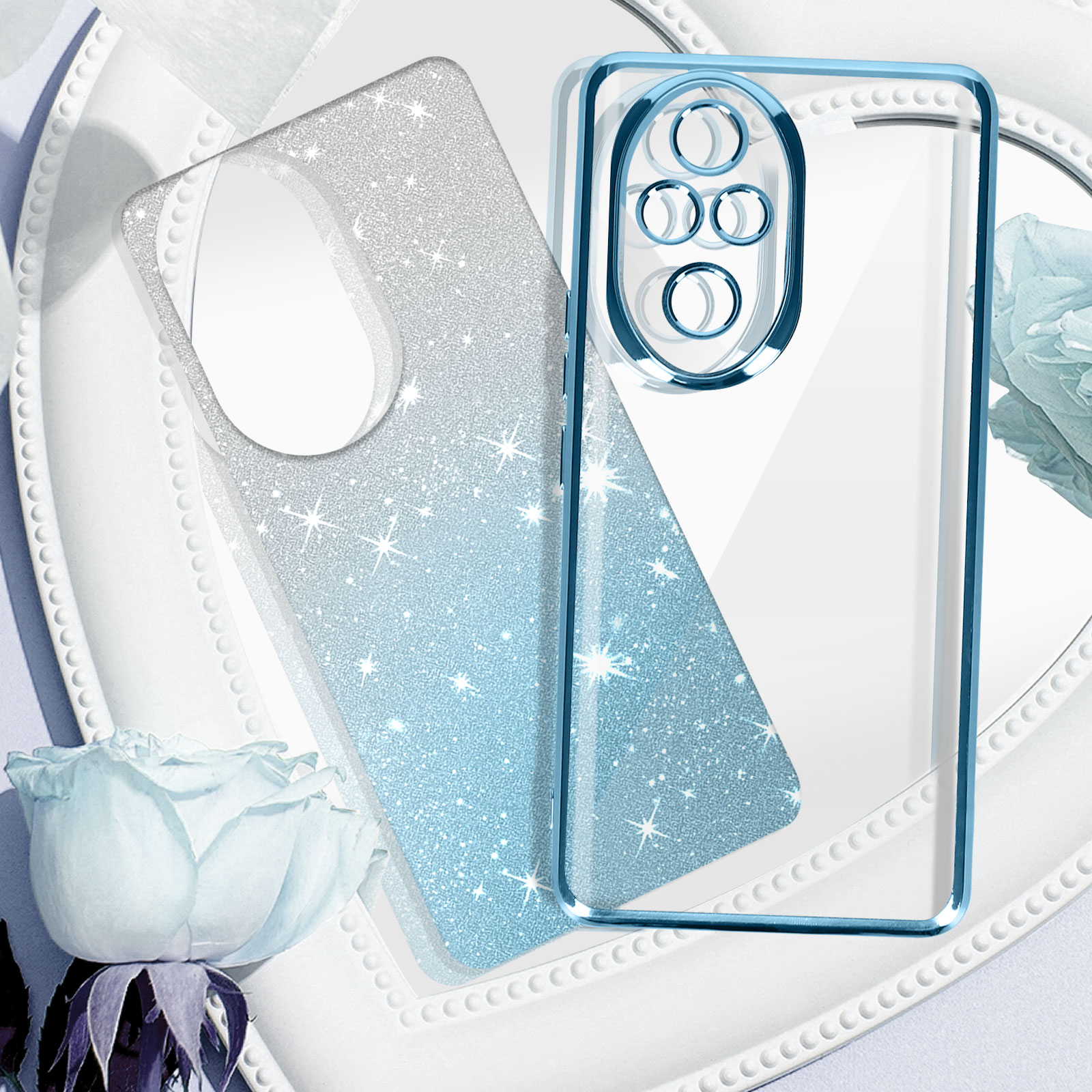 PanXCase Cover per Honor 70 - Custodia 3D Heart Disegni