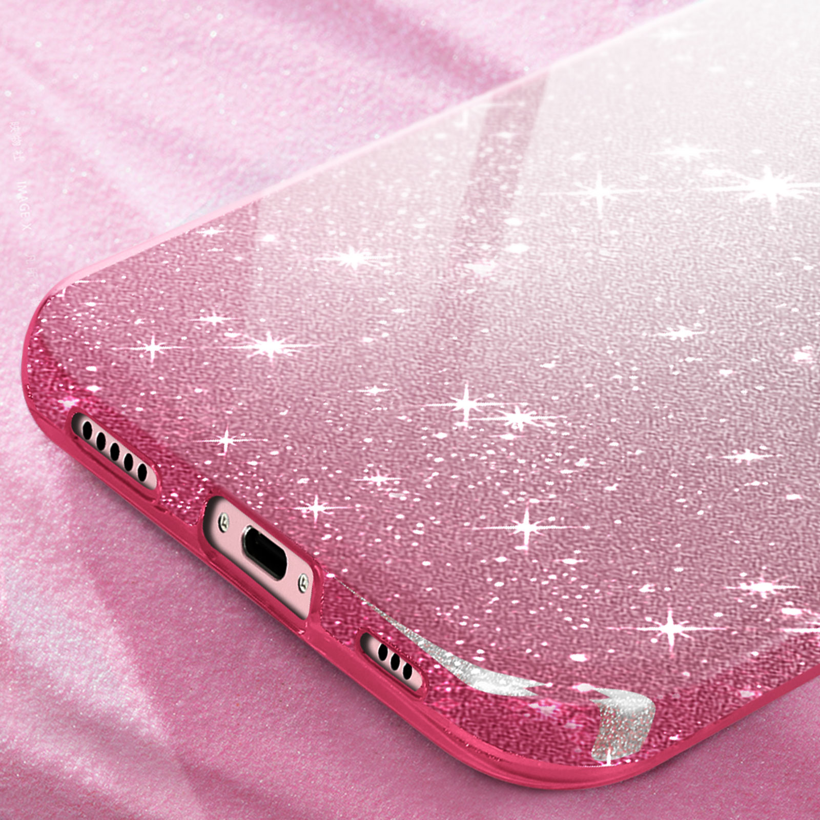 GORJO Custodia per telefono con strass glitter di lusso per iPhone 14 Pro 11 12 13