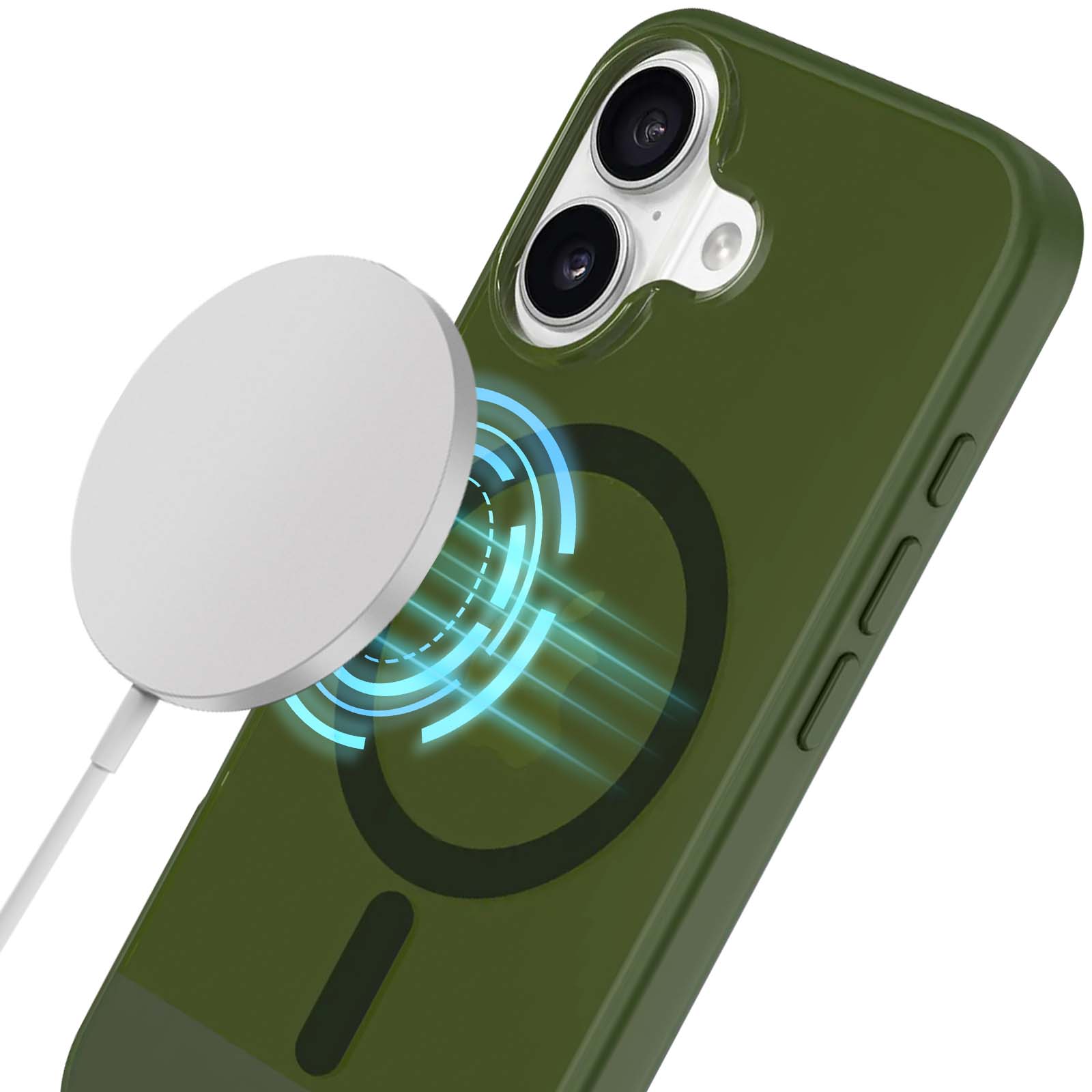 Apple Custodia Magsafe iPhone 16 Pro Max Ma7v4zm/a Verde Lago