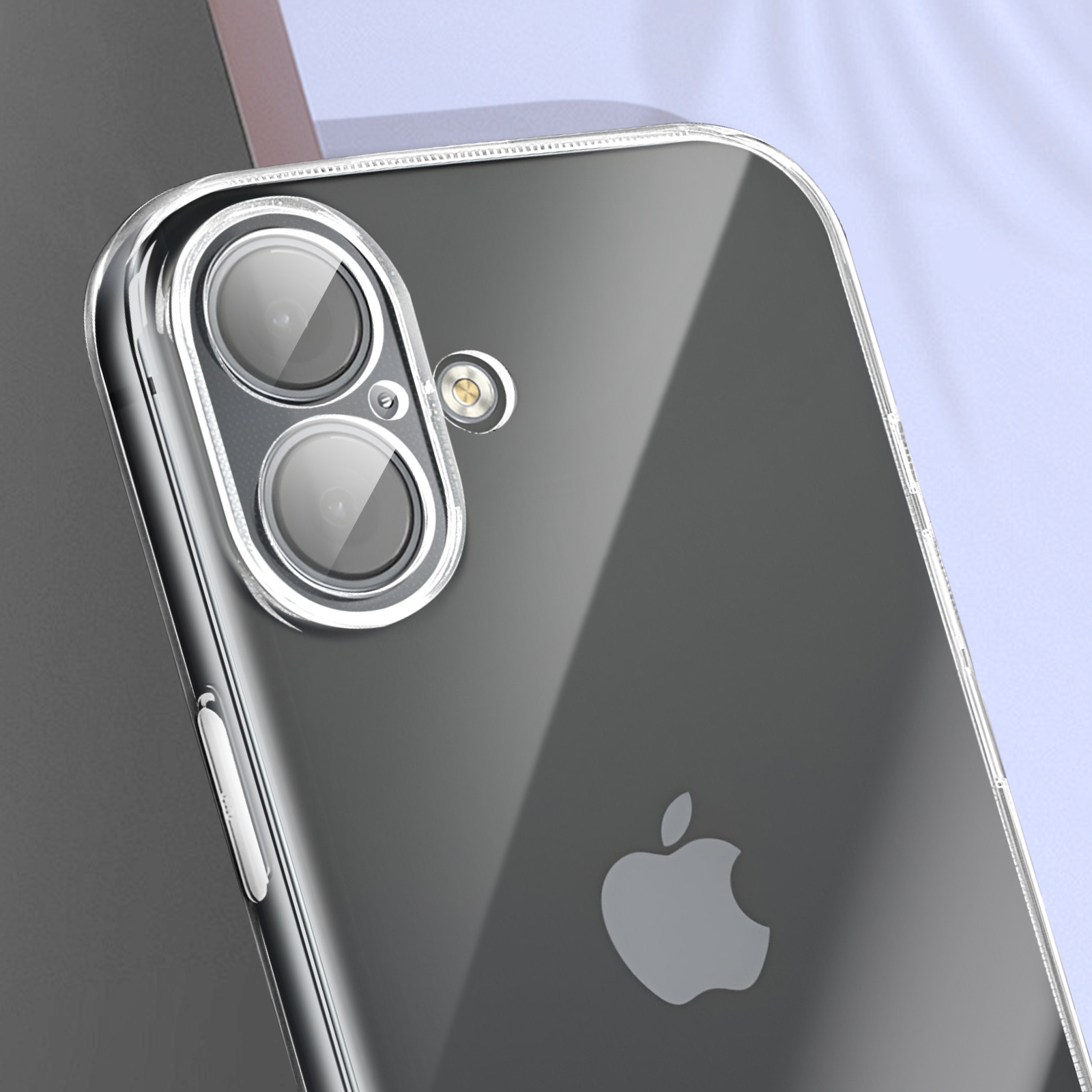 ZUJO Custodia In Acrilico Per IPhone 14 Plus - Trasparente, Antigiallo, Con Protezione Fotocamera E Porta Carte