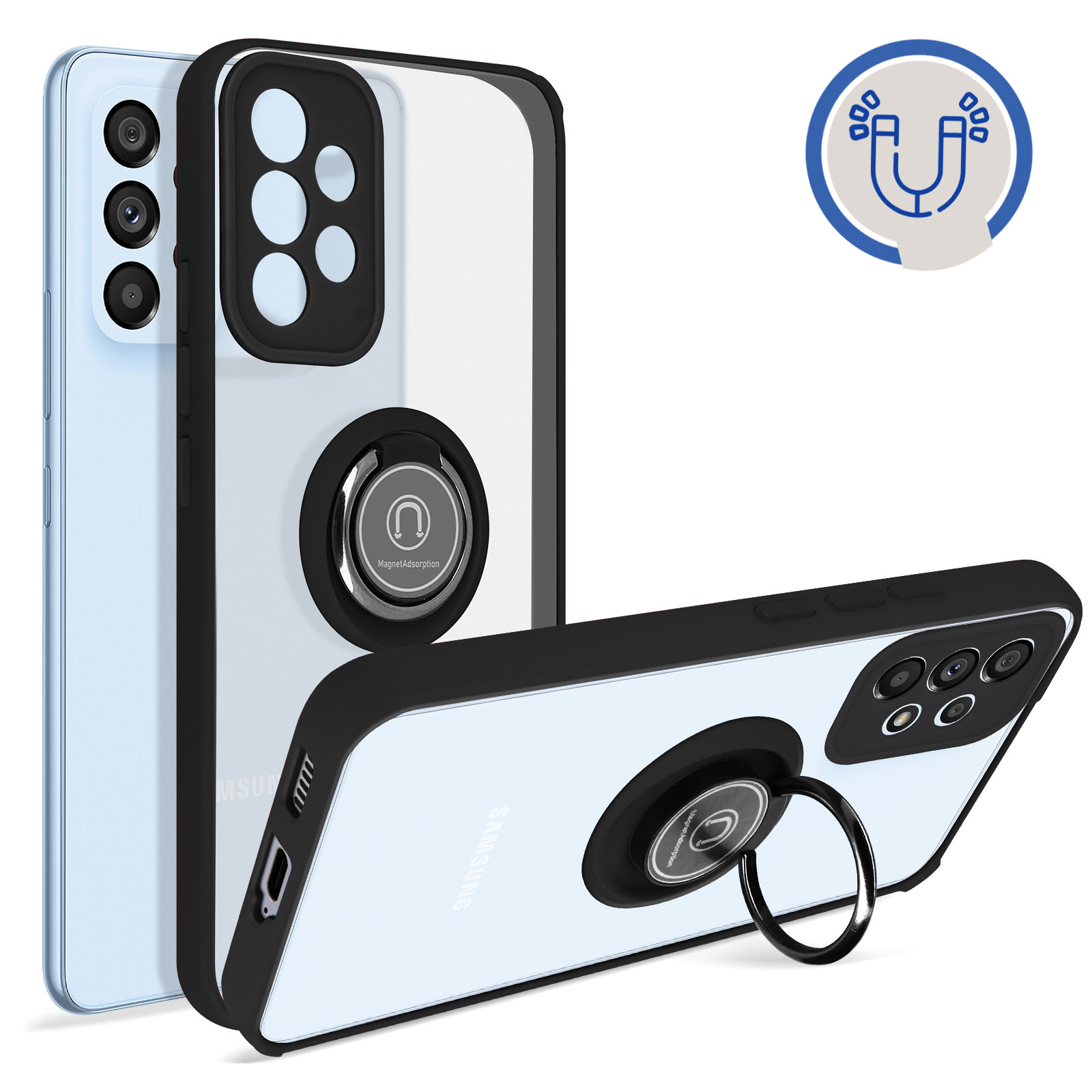 samsung s24 fe handyhlle Handyhlle fr Galaxy S24 FE, 3mk Matt Case, Schwarz
