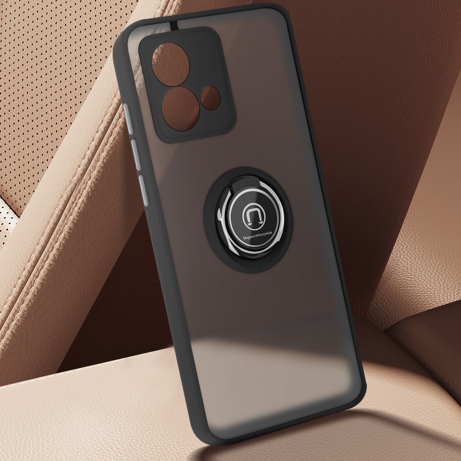 HAOYE Custodia per Motorola Moto G85 5G Cover, Silicone Carcasa Anticaduta con Bordi Rialzati/Angoli Rinforzati e Design Semplice - Bianco