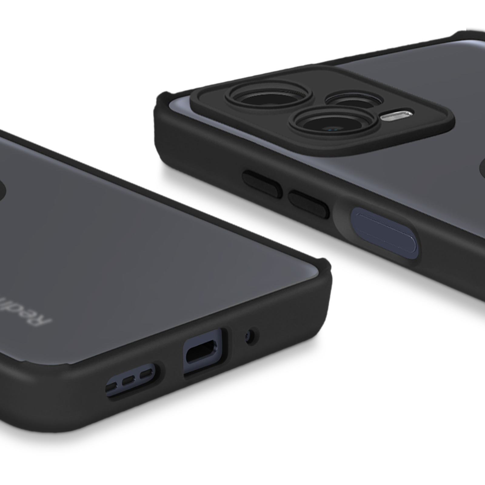 Cover COMAKU Per Xiaomi Redmi Note 12 5G / Poco X5 5G: Custodia Con Anello Magnetico 360° E Supporto Auto, Anticaduta Militare (Nero) - 4