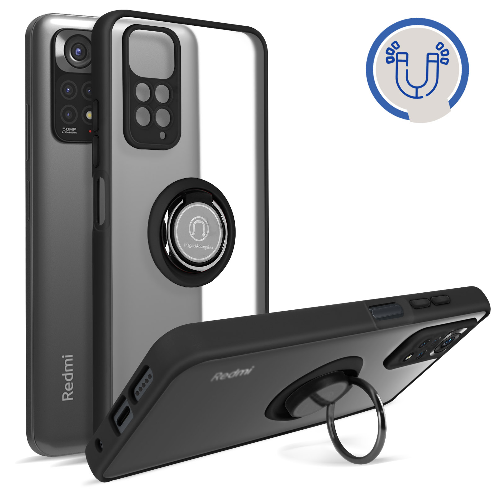 KANVOOS Cover per Xiaomi Redmi Note 11 4G / Note 11S, Cover a Libro Custodia in Pelle