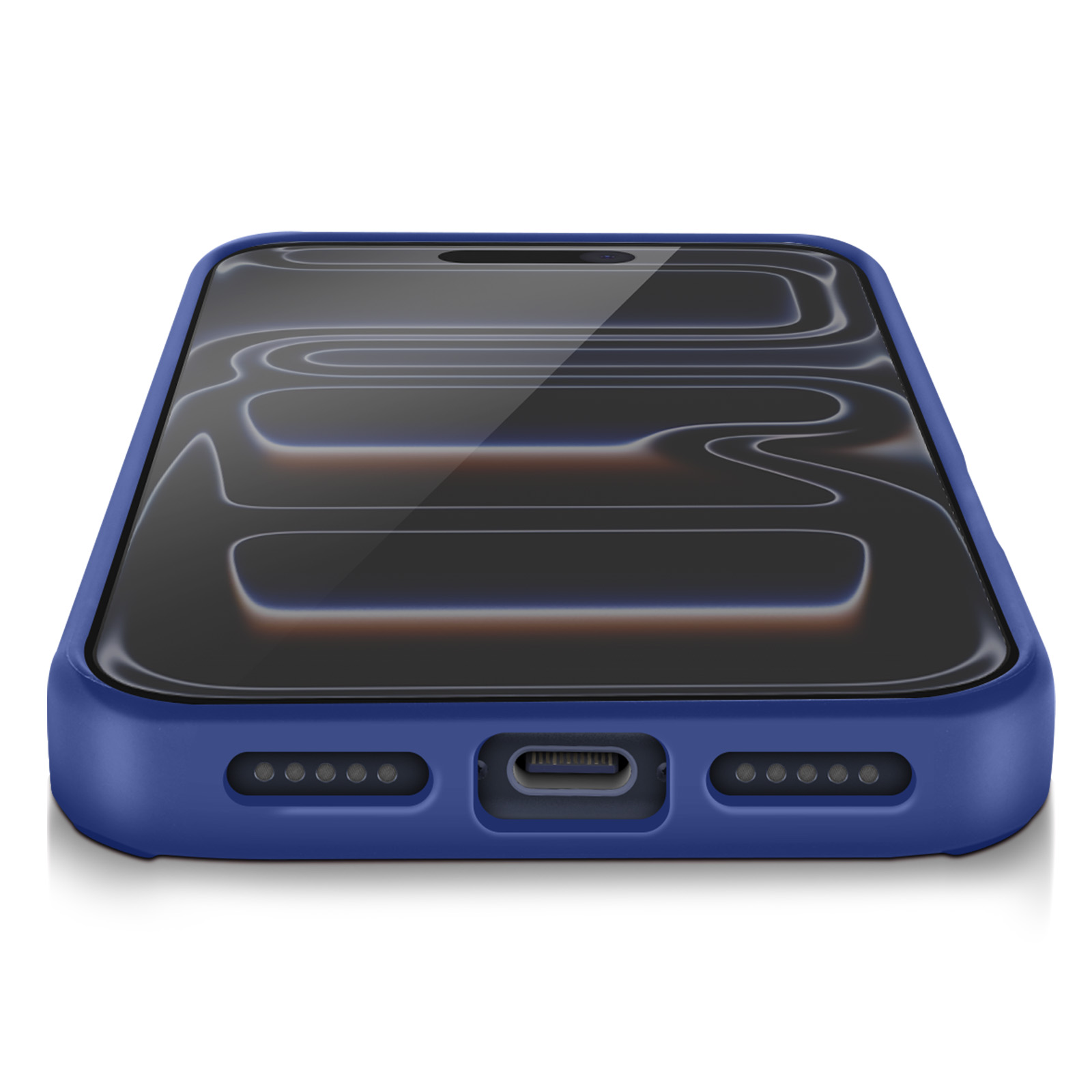 Coque IPhone 17 Pro Max 6,9" Compatible MagSafe - Protection Renforcée Caméra, Anti-choc, Finition Mat Translucide - Bleu Profond