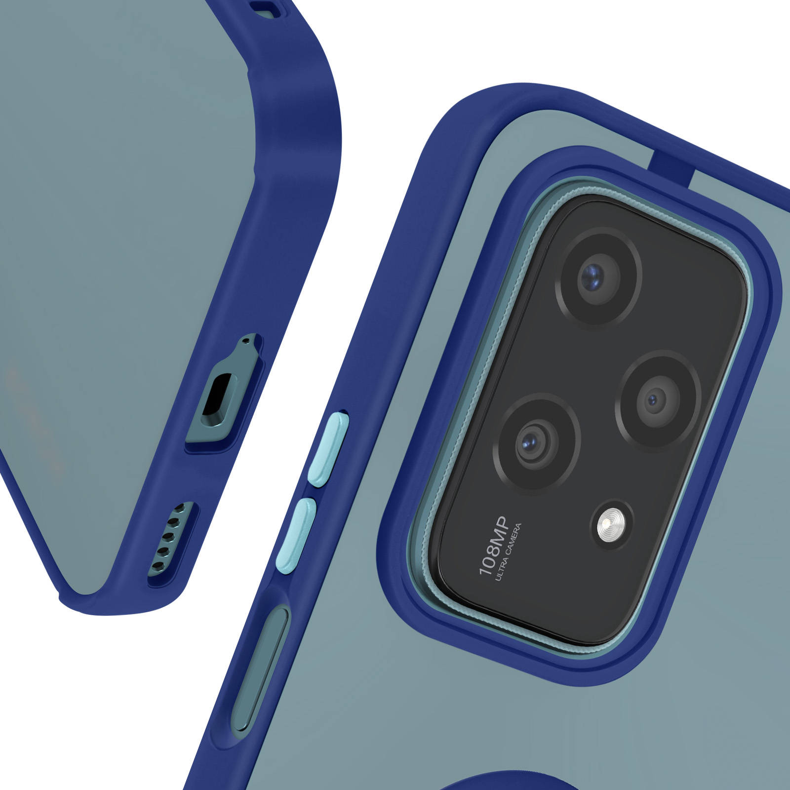 TUUTPU Cover per Honor 200, Custodia Scorrevole Protezione Fotocamera Militare Antiurto Case con 360° Magnetica Anello Rotante Supporto e TPU Silicone + PC Bumper All'aperto, Nero