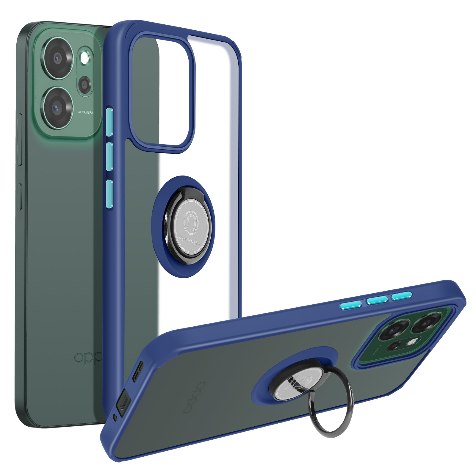IMEIKONST Custodia Compatibile con OPPO Reno 8 Pro Plus, Flip a Libro Specchio con Funzione Kickstand Clear View Antiurto Protettiva Pelle Smart Cover per OPPO Reno 8 Pro Mirror: Oro QH