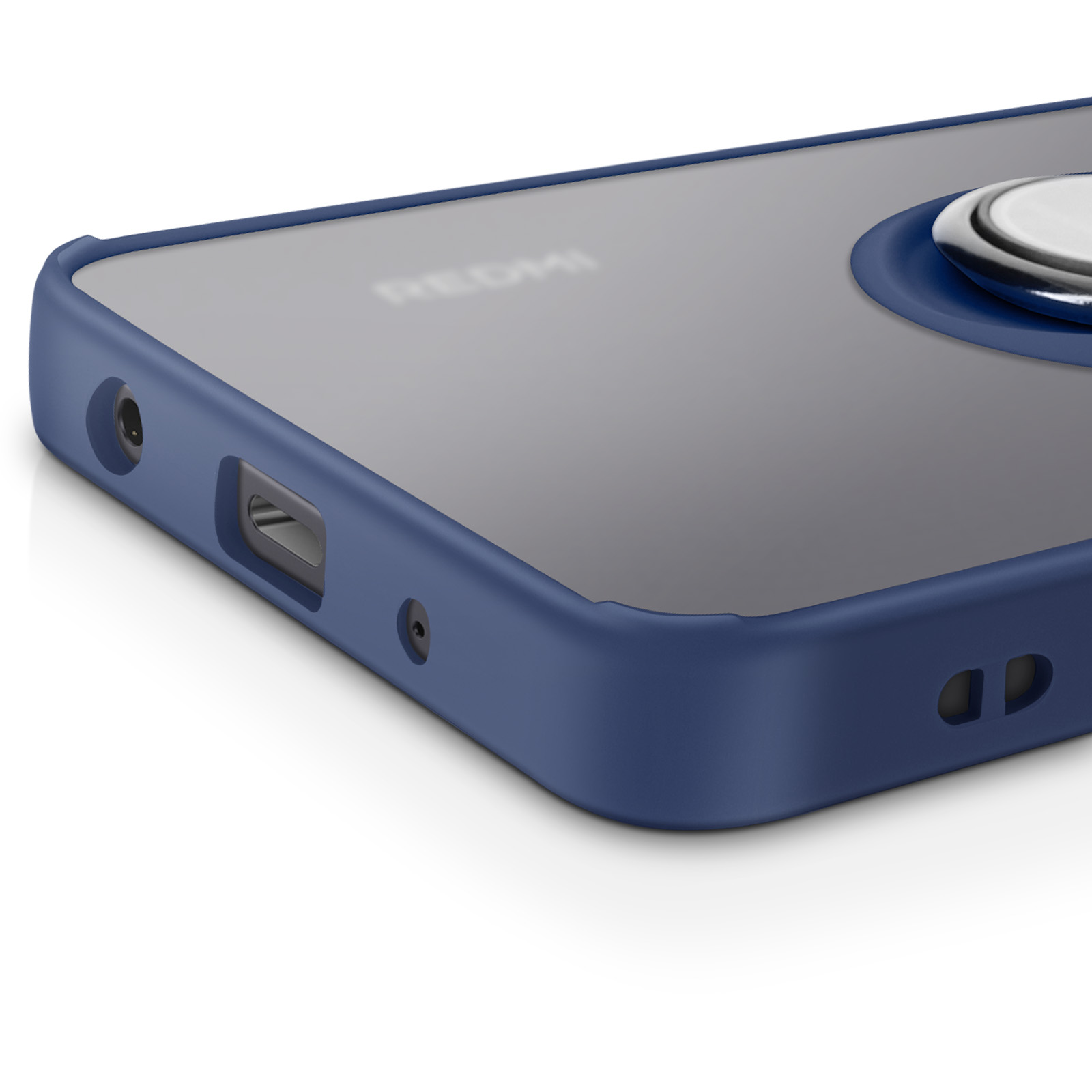 COMAKU Cover Per Xiaomi Poco F5 – Con Anello Magnetico 360° E Supporto – Blu Cielo