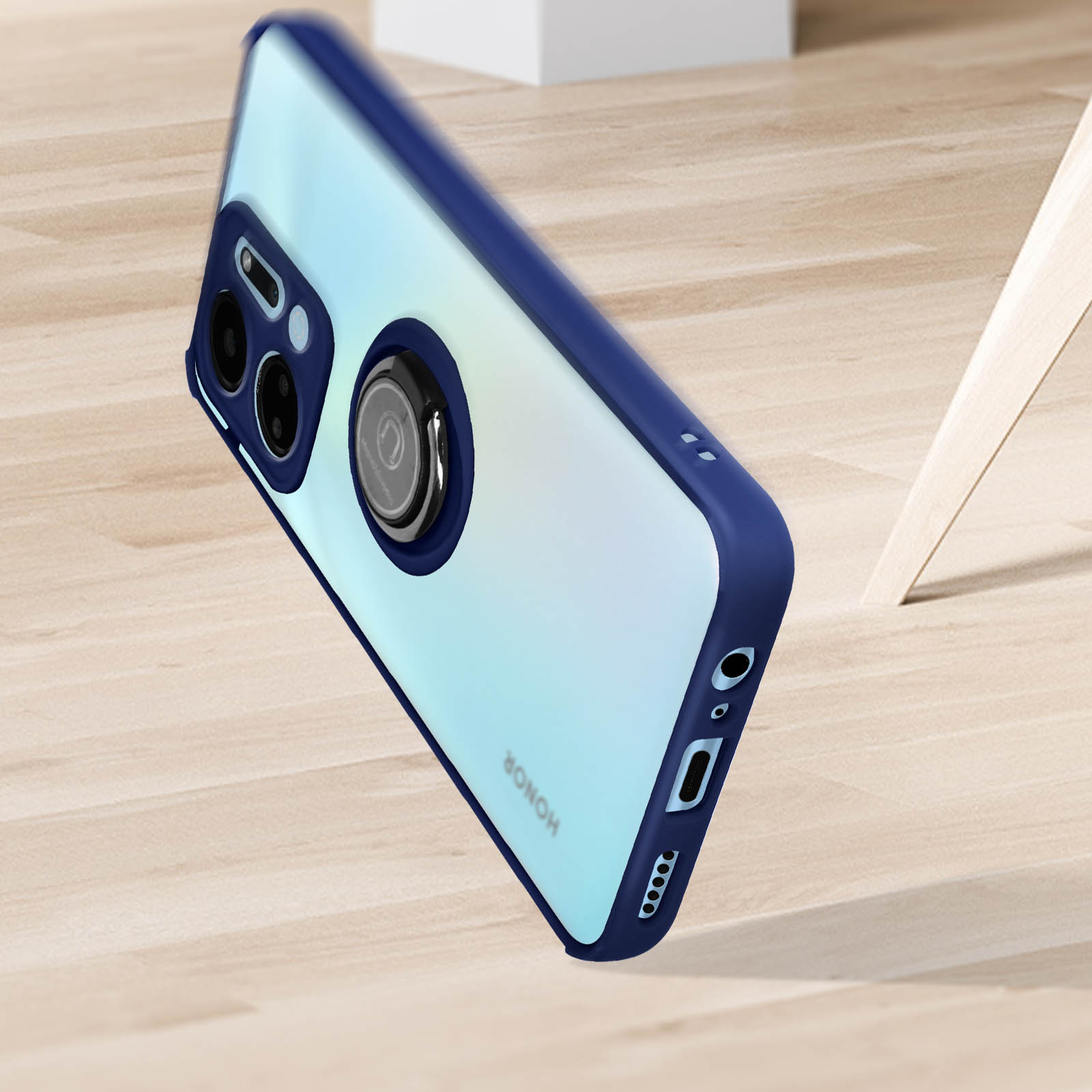 Per Honor X7A Custodia,Sottile Anello Armatura Supporto Antiurto