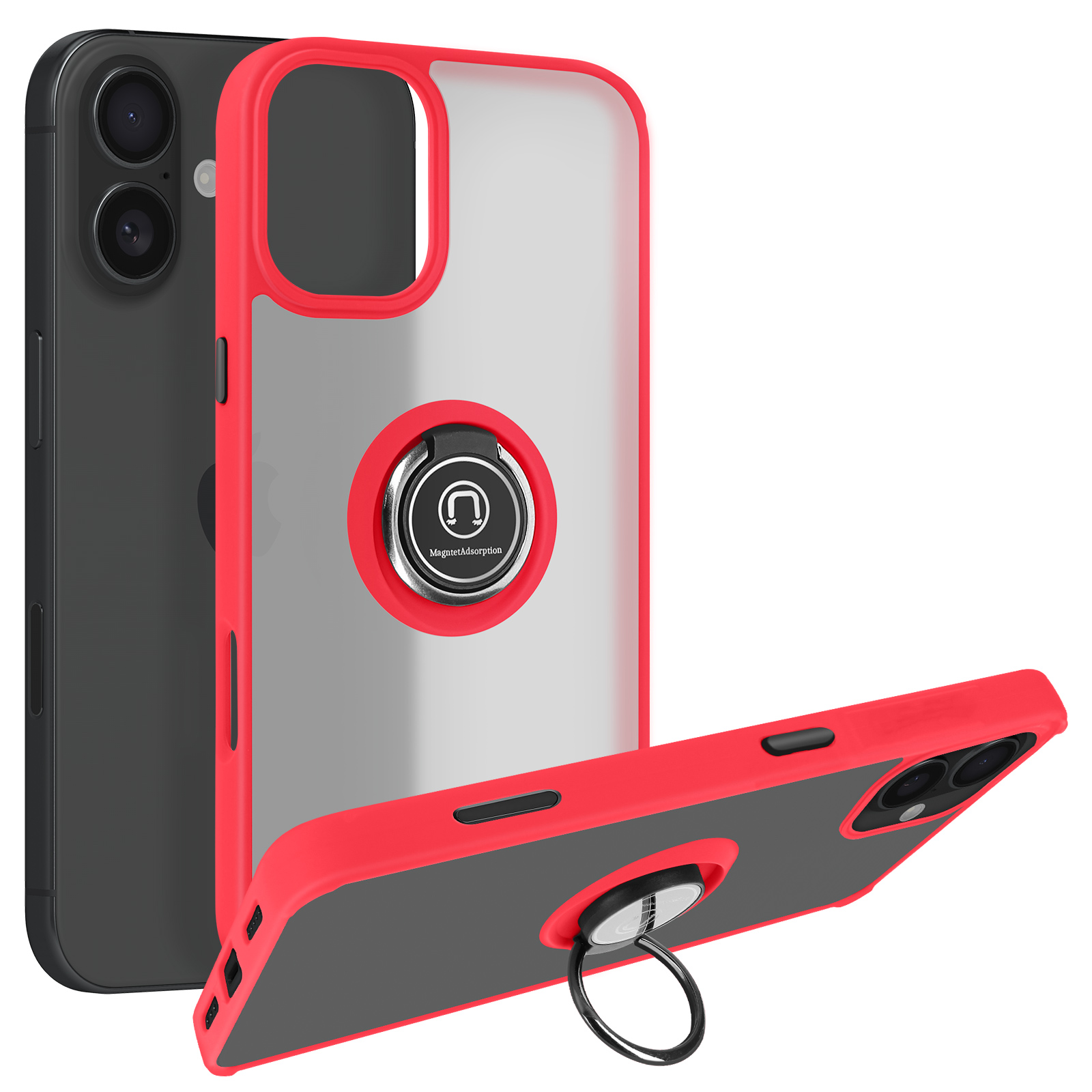 handyhlle iphone16 Apple iPhone 16 Pro Handykette mit Metallkette MagSafe - TPU - EAZY CASE  Schutzhlle