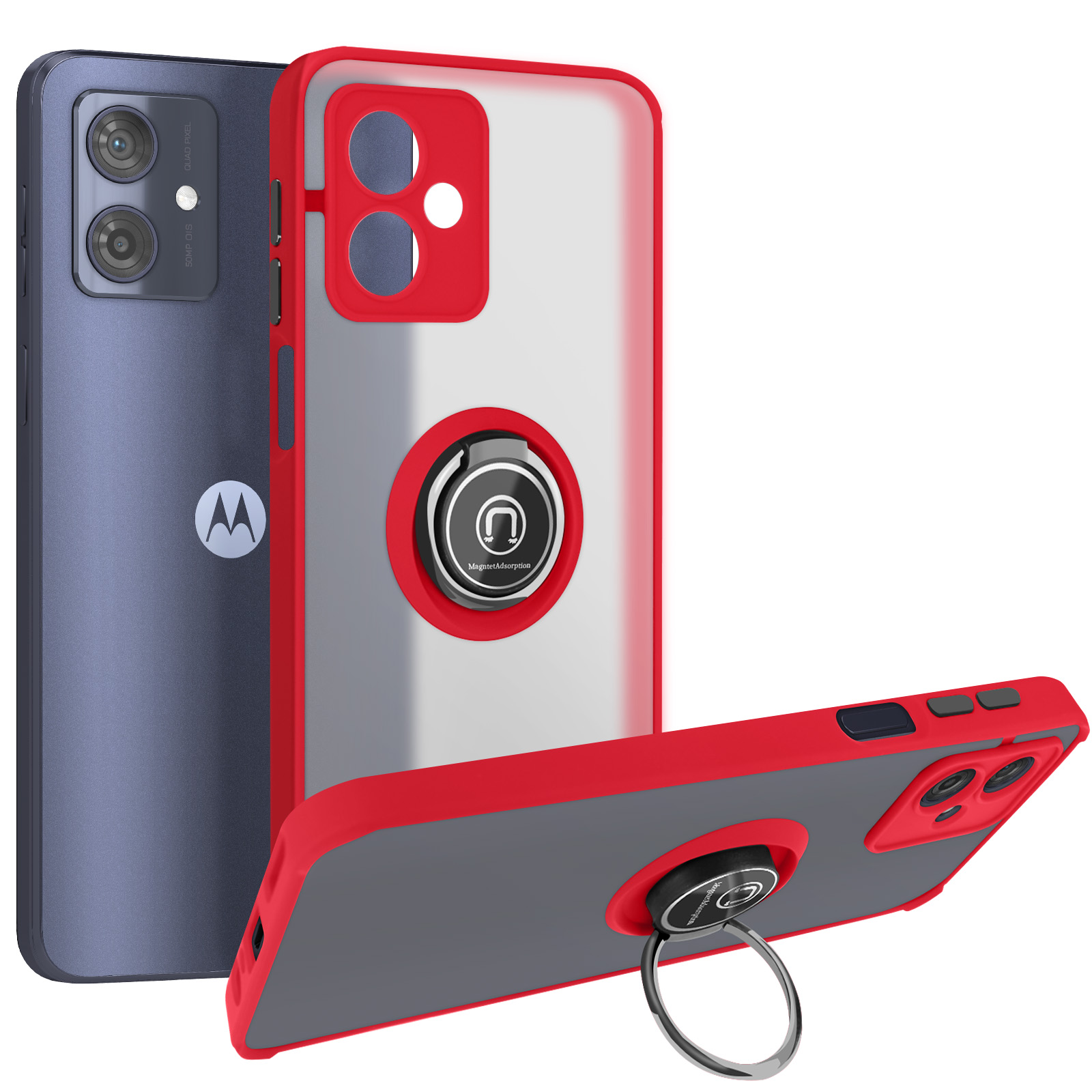 JIAFEI Cover Armor per Motorola Moto G54 5G, Custodia TPU