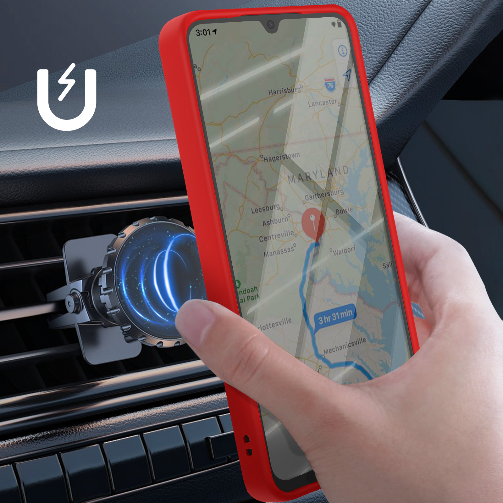 Cadorabo Cover A Libretto Con Portafoglio Per Xiaomi Redmi Note 5 - Pelle Sintetica Rossa, Chiusura Magnetica, Fessure Per Carte E Banconote, Supporto Stand