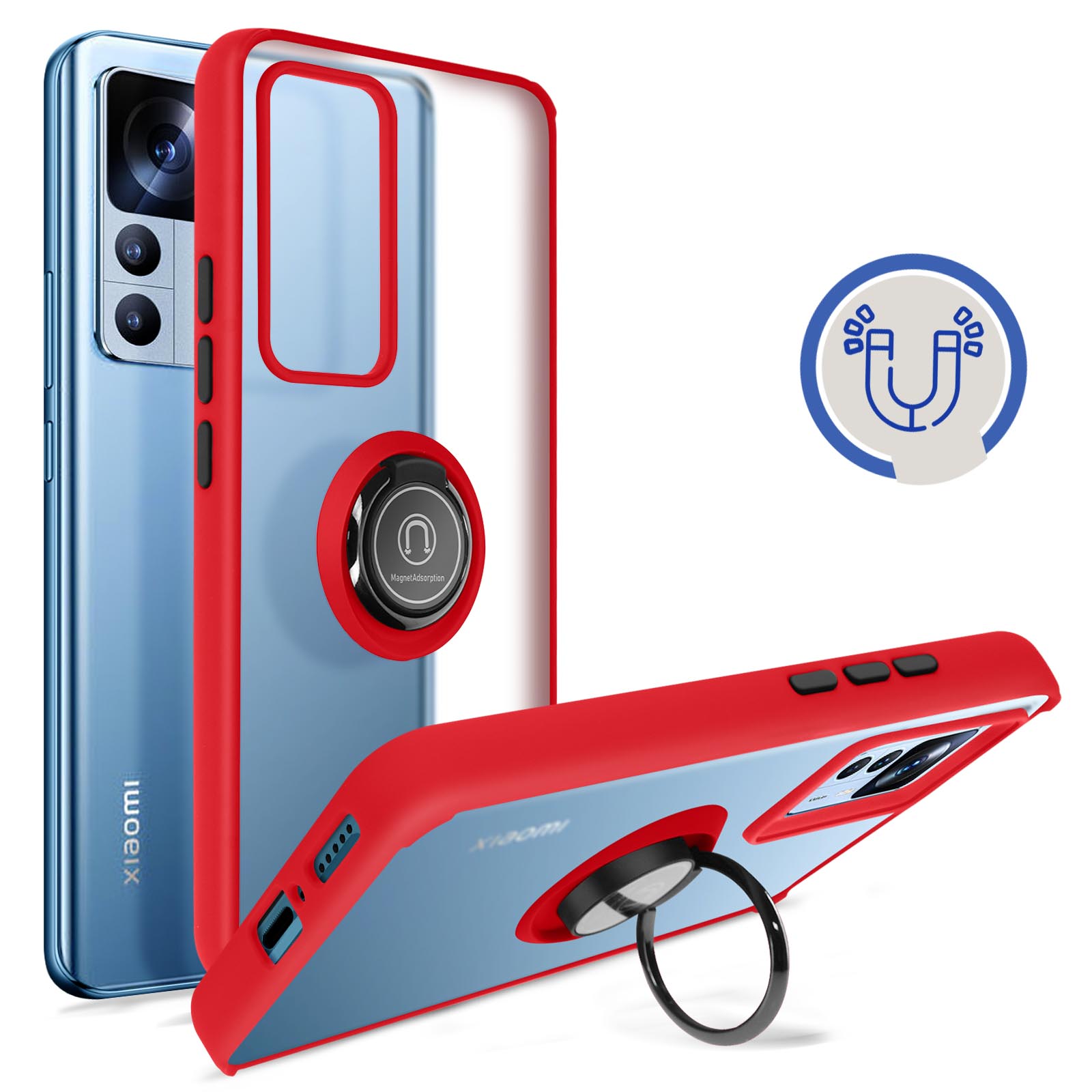 Coque Xiaomi 12T / 12T Pro Ring Résistante - Ma Coque