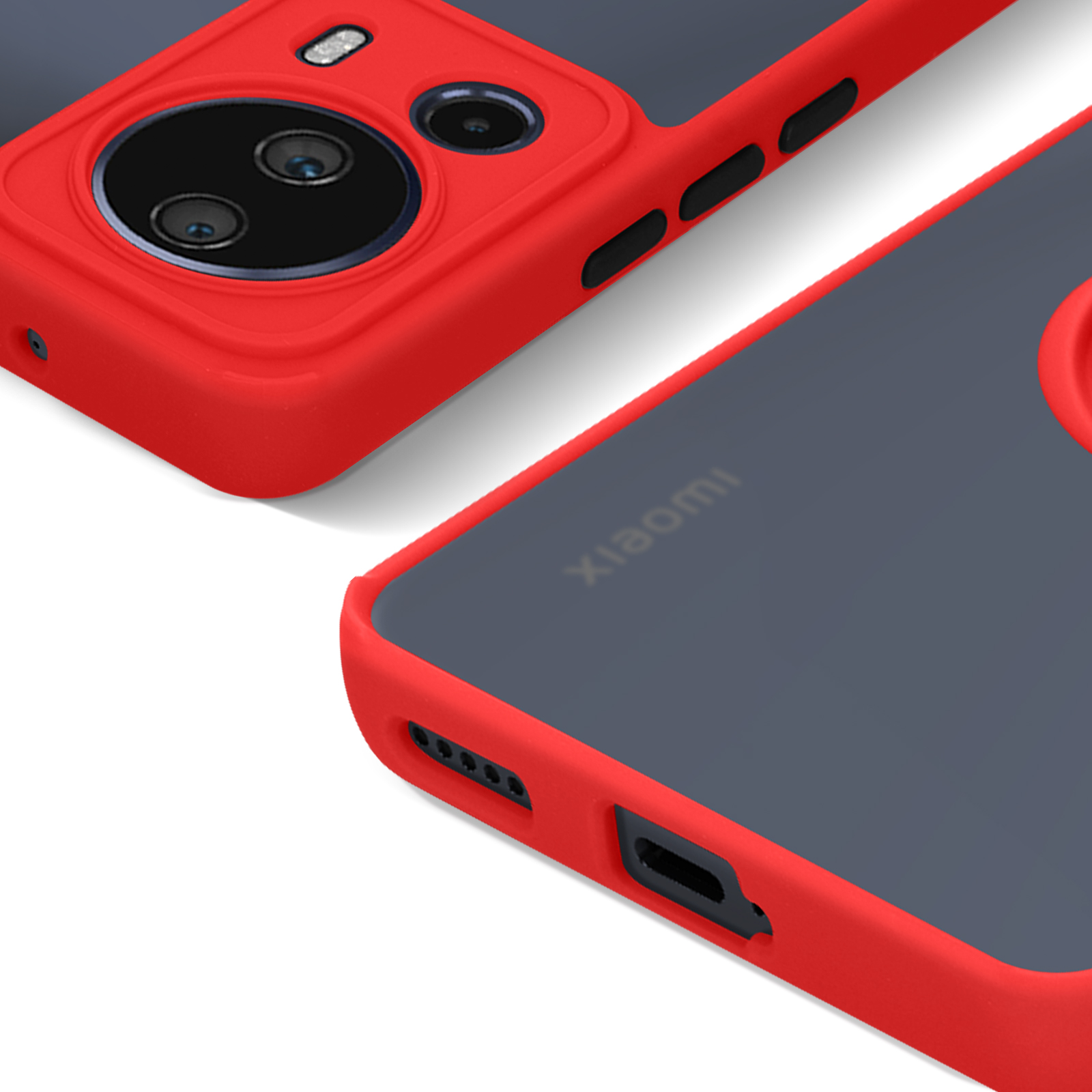 Custodia Xiaomi Mi 11 Lite Verde con Anello Supporto - Antiurto Militare