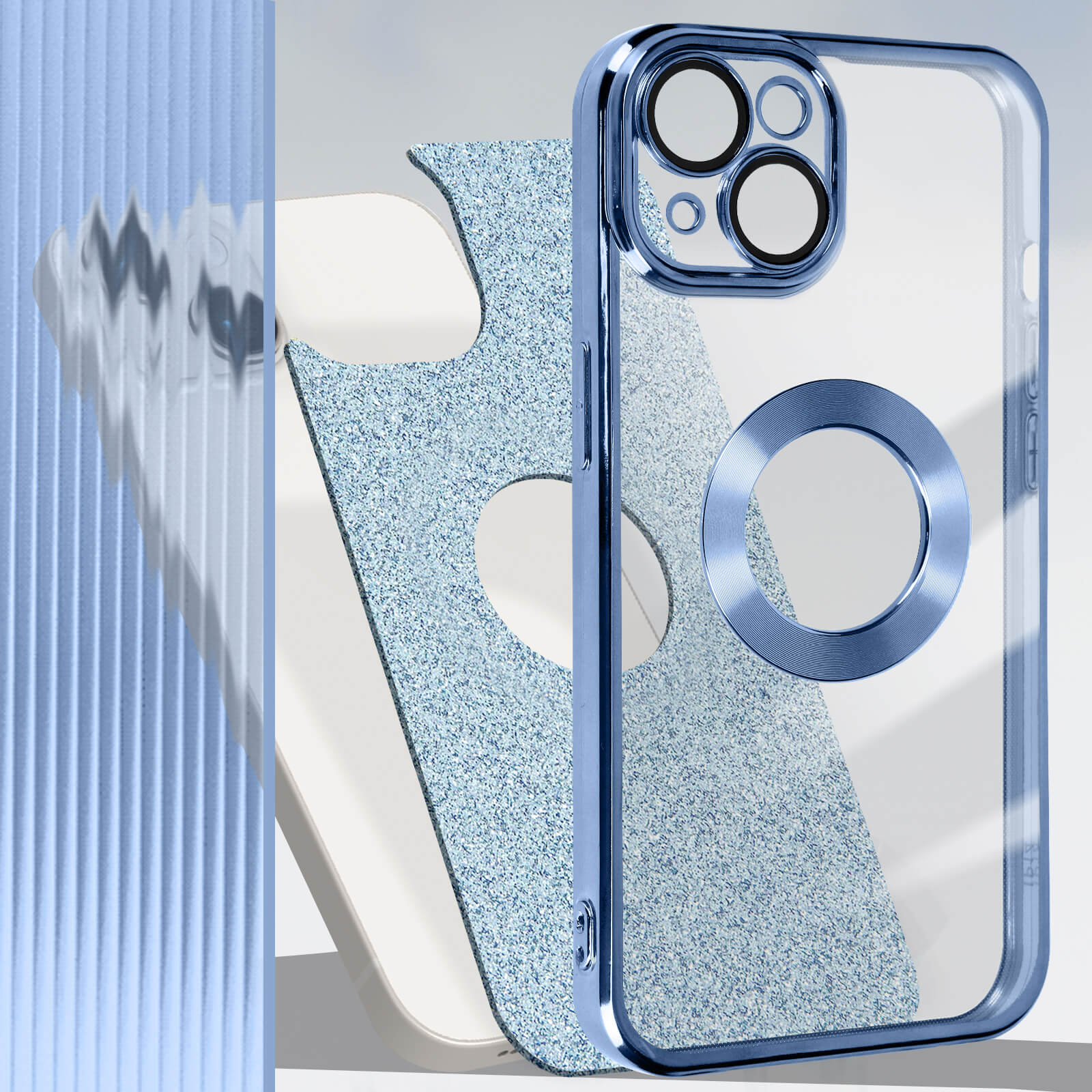 Custodia GaoBao Con Glitter Per IPhone 14, Trasparente Con MagSafe, Antiurdo TPU Morbido - 4