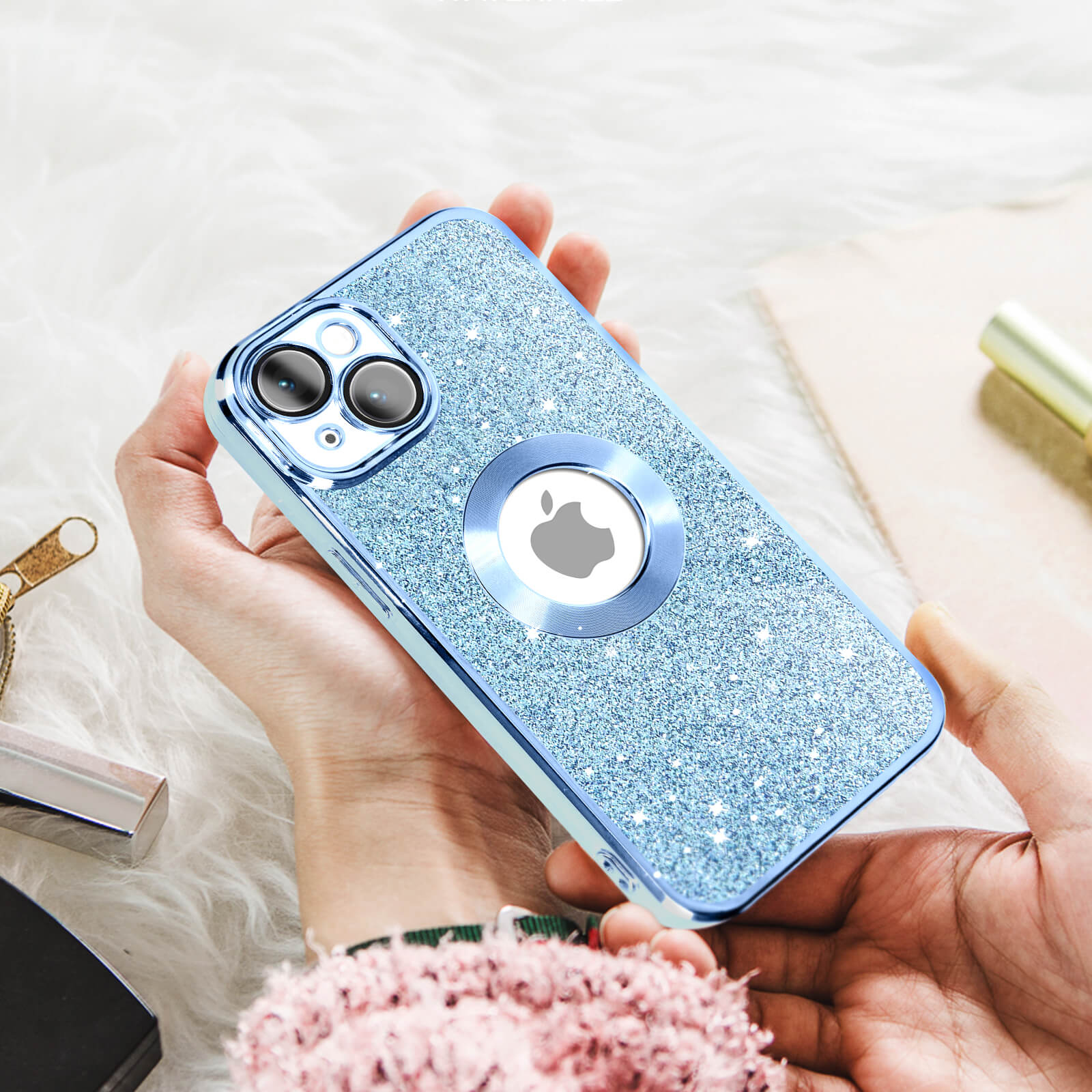 Custodia IPhone 13 Pro Max Con Cordino Tracolla – Cover Trasparente Morbida TPU Antiurto Con Collana Regolabile, Laccio Rimovibile