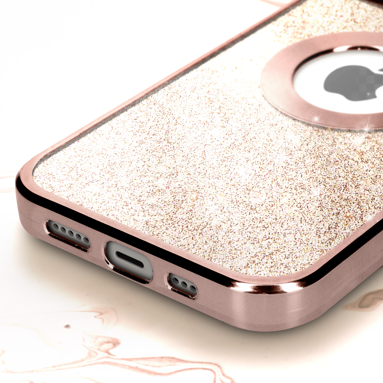 Custodia Compatibile con iPhone 14 Plus Glitter Bling TPU Silicone Protettivo Brillantini Phone Back Cover Anti Graffi Custodia for Girl's Phone Cover Compatibile con iPhone 14 Plus,Argento
