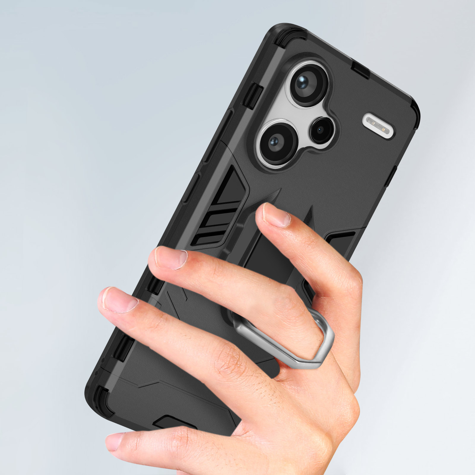 SORAKA Funda para Xiaomi Redmi Note 13 Pro+ 5G con Soporte,Compatible