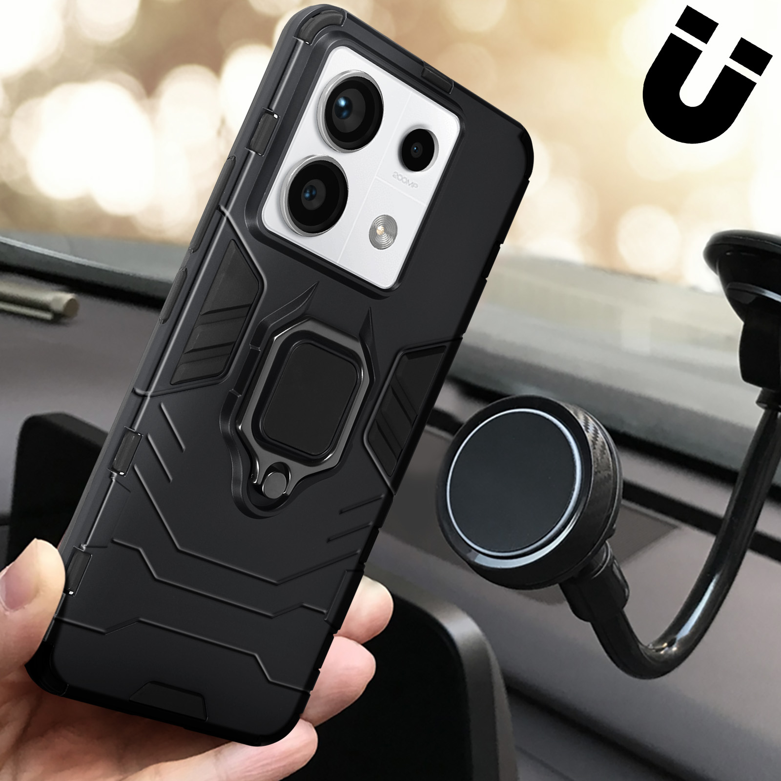 COMAKU Cover Armor per Xiaomi Redmi Note 13 Pro 5G