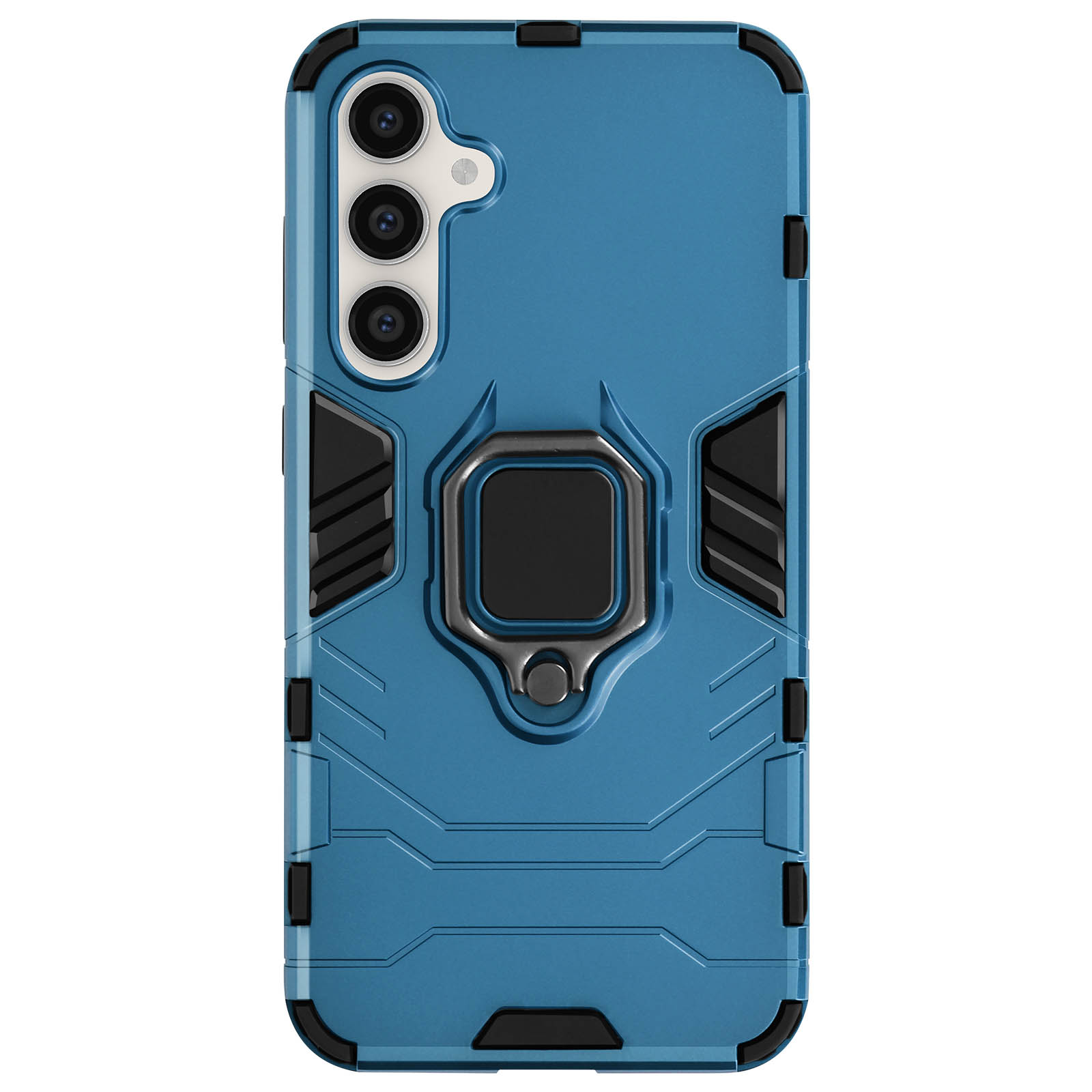 Samsung Galaxy S23 FE stofeste Handyhlle mit Ring-Halterung  Blau -  German