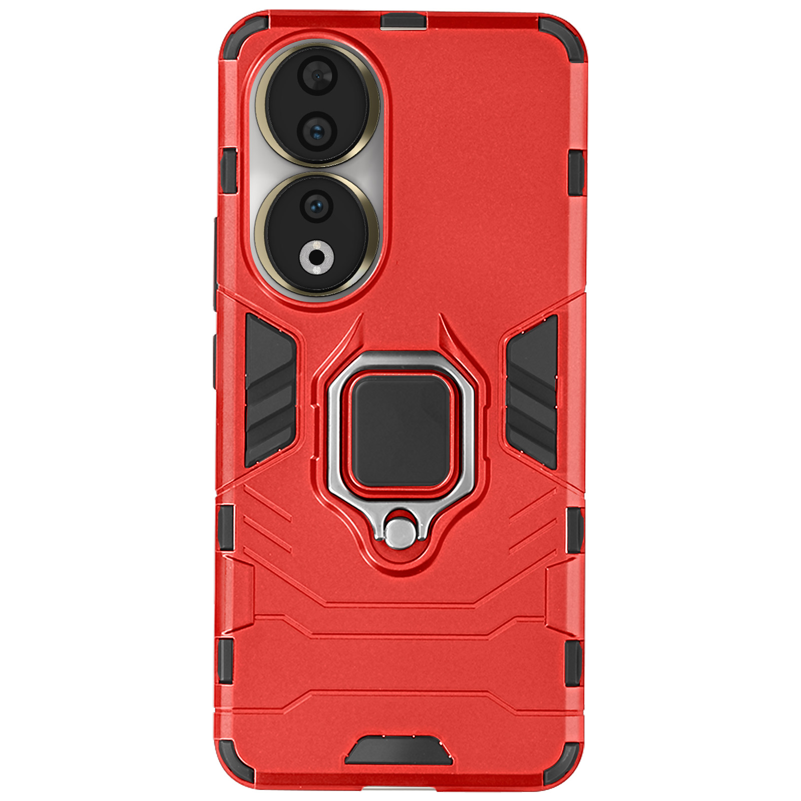 Custodia Cover Con Funzione Stand Per Honor 90 – Portafoglio In Pelle PU Con Chiusura Magnetica E Slot Per Carte, Rosso