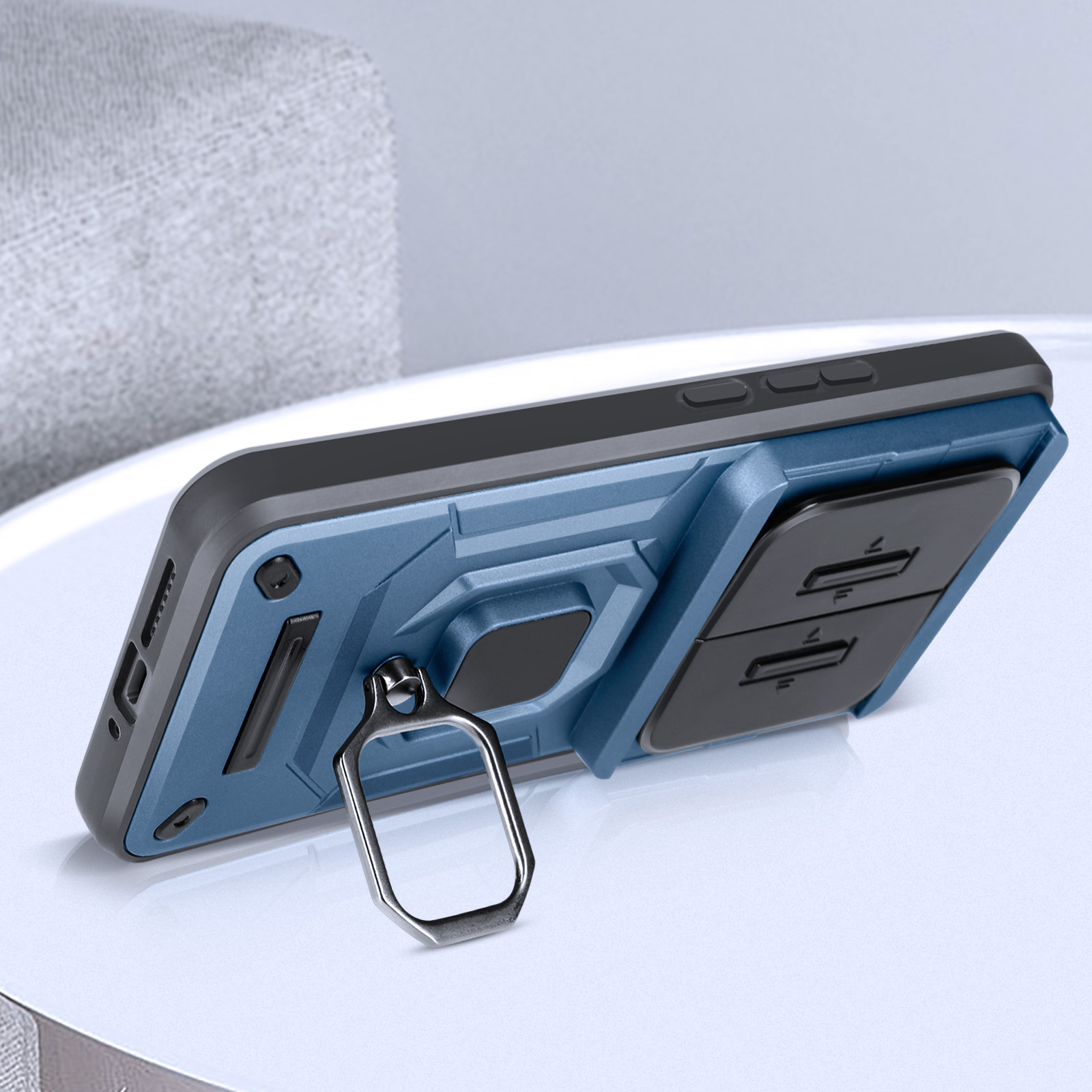 Cover per Samsung Galaxy S22 Ultra, Protezione Fotocamera Scorrevole