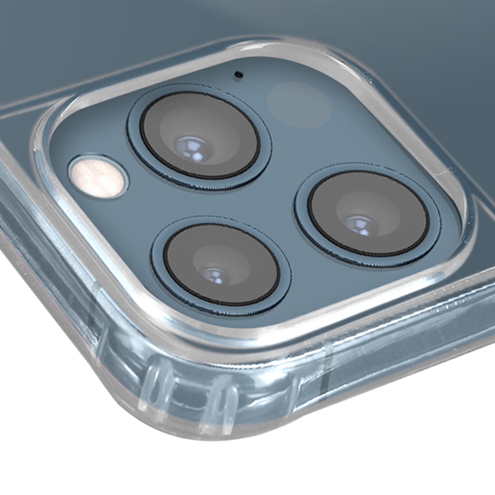 GANAN Cover Trasparente Antiurto Per IPhone 12 E 12 Pro (6.1''): Angoli Rinforzati, Precisione Ritagli
