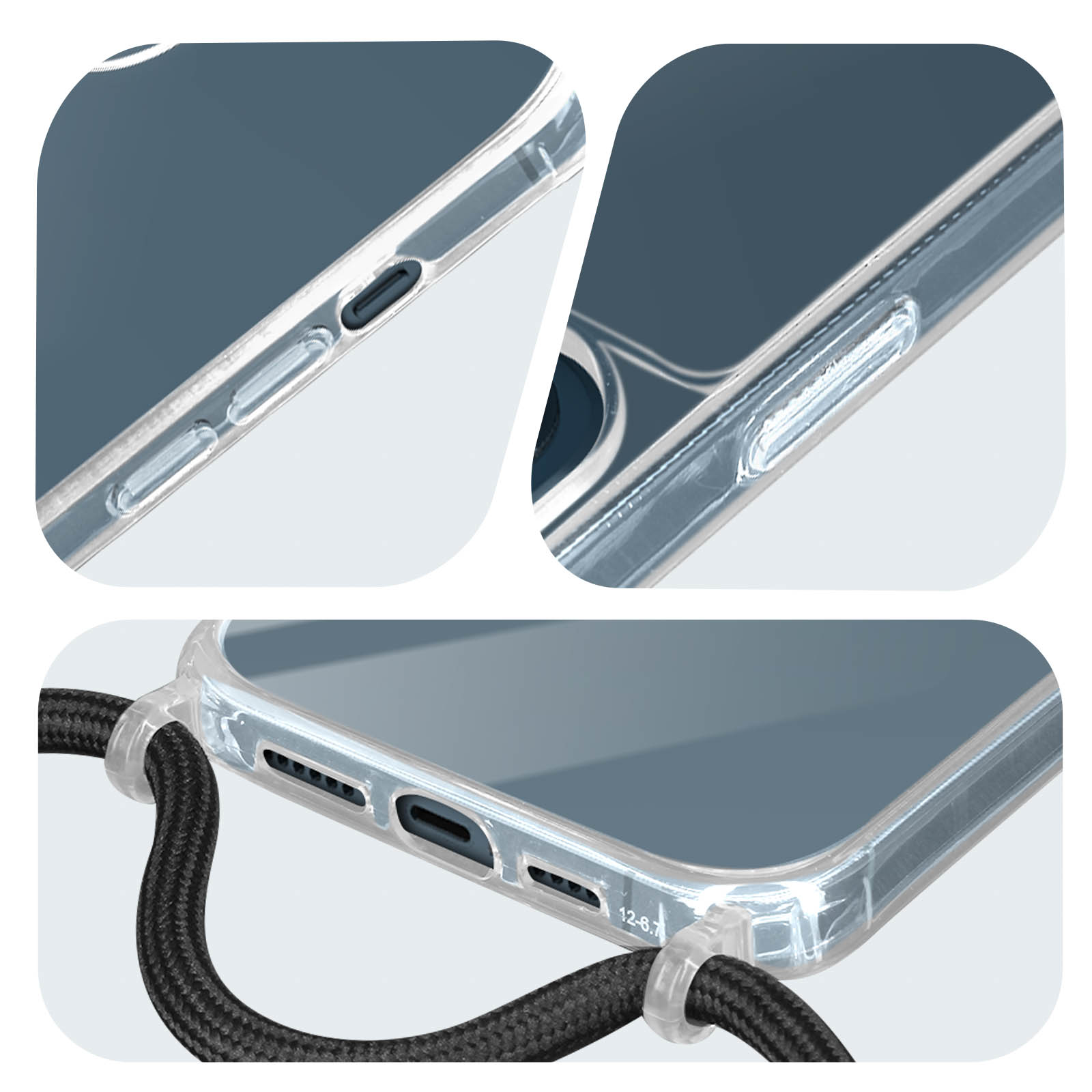 Yoedge agnetica Cover per iPhone 15 Pro ax 6,7 con Cordino