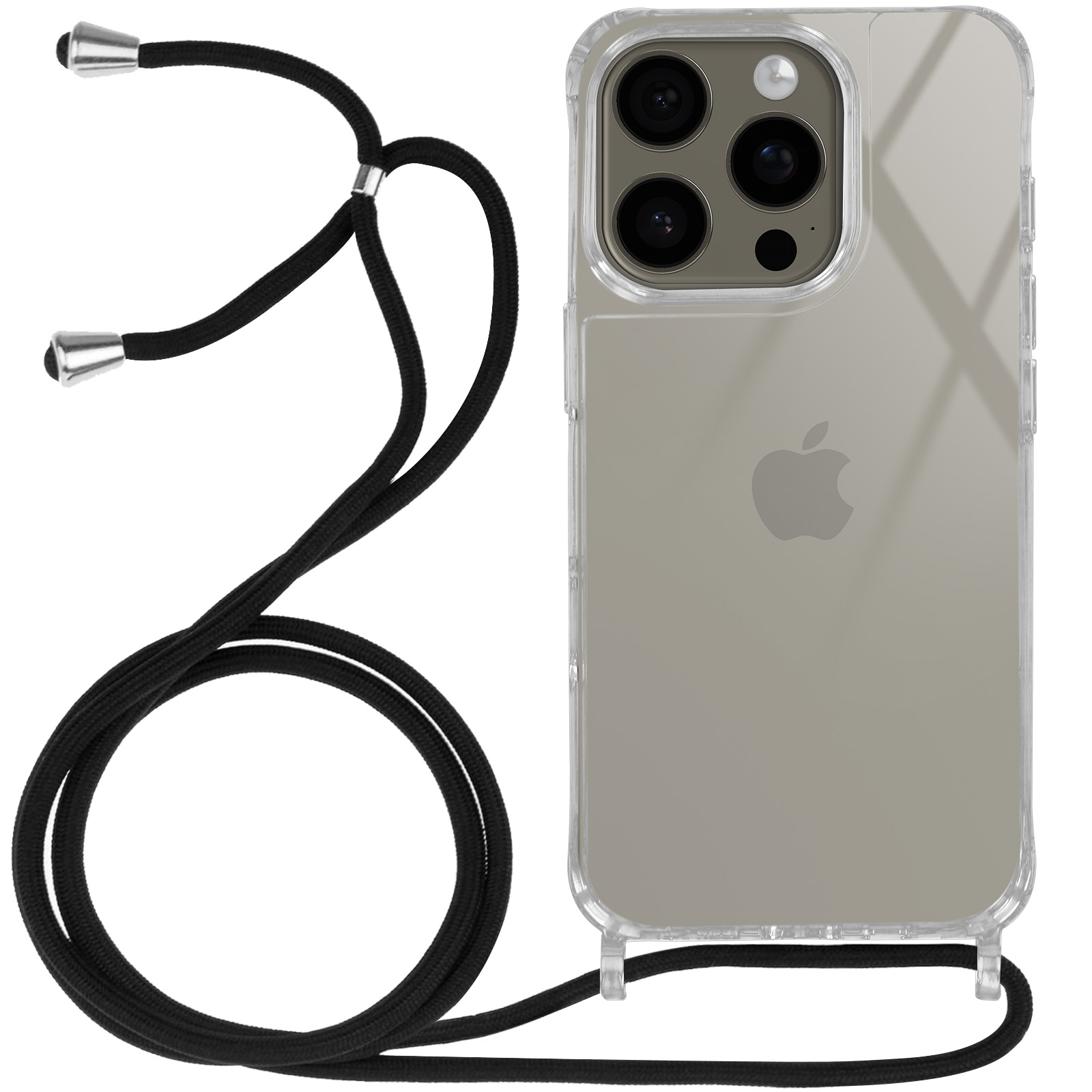 Cover con cordino iPhone 16 Silicone Soft touch Lavanda - Italiano