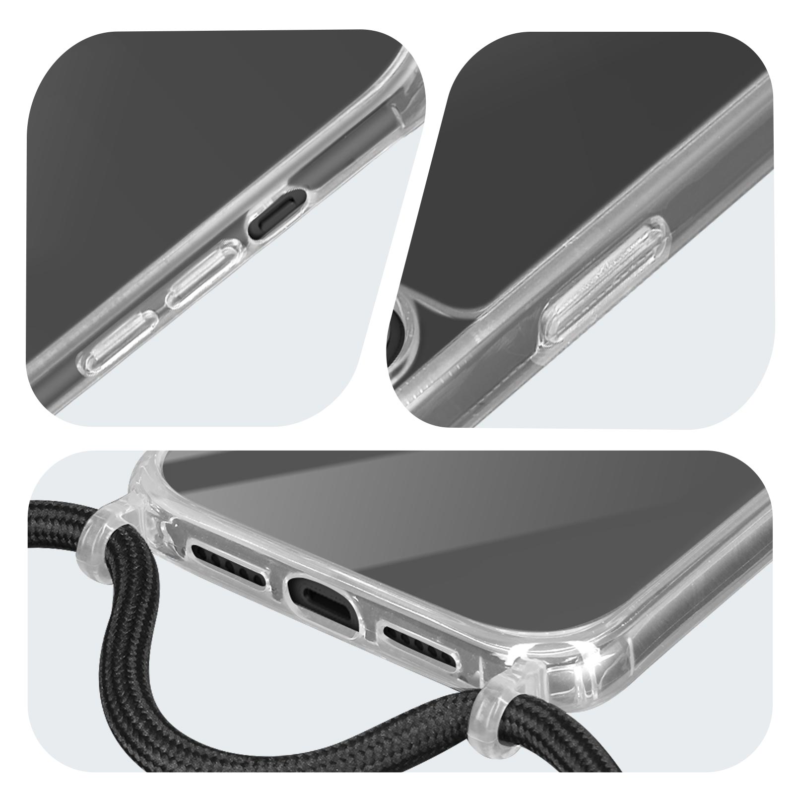IMOSHION SH00081626 Con Cordino CUSTODIA CON CORDINO per iPhone 16e