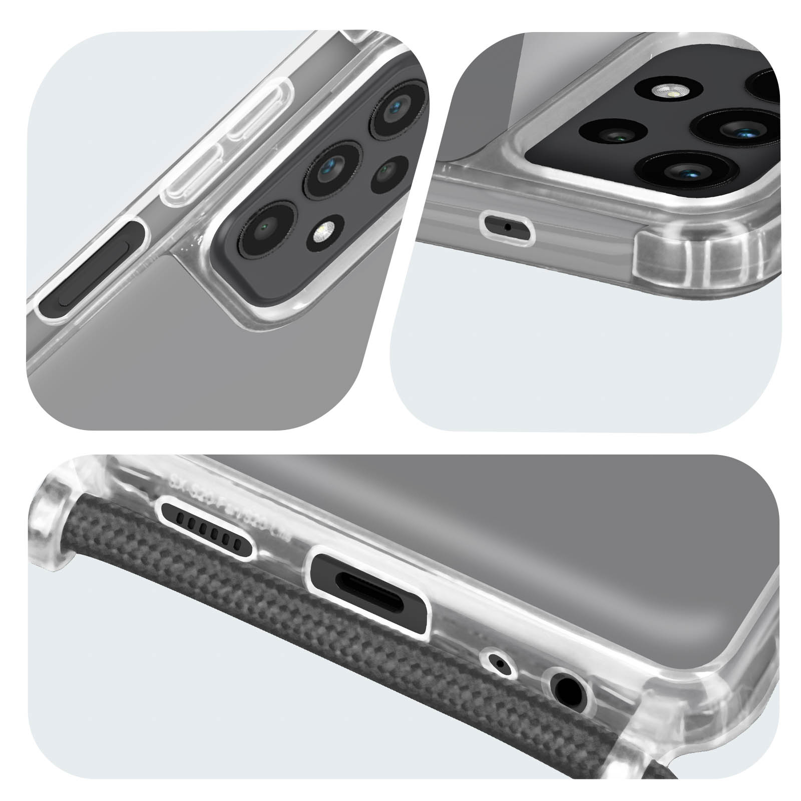 Cover Per Nuu A23 Plus Con Vetro Temperato Incluso – Custodia Ibrida PC + Silicone – Supporto Ad Anello Magnetico 360° - 5