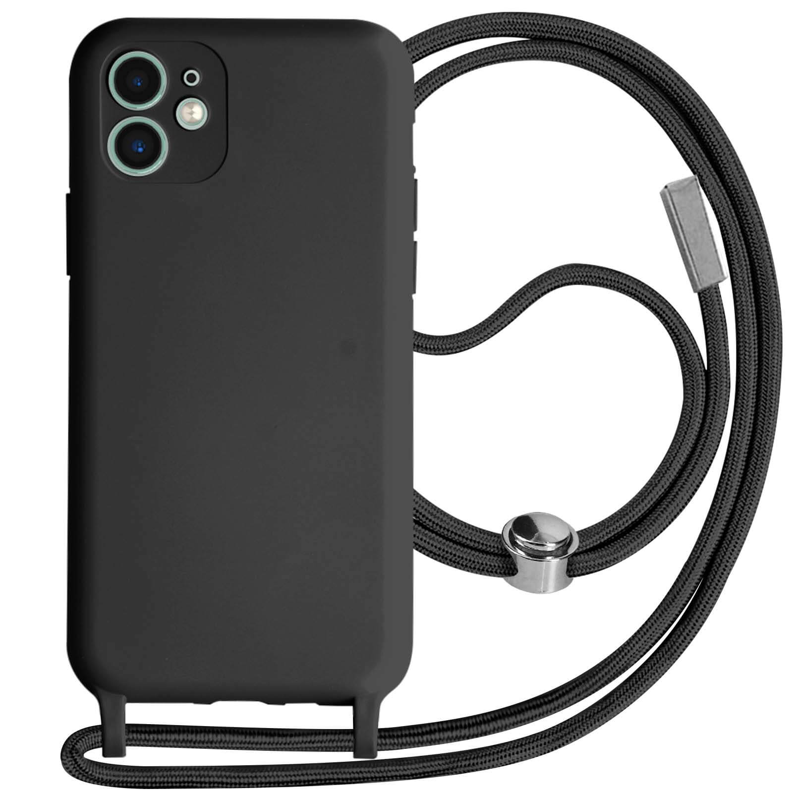 Coque iPhone 11 Antichoc Noir Protection Caméra/Couvercle Coulissant