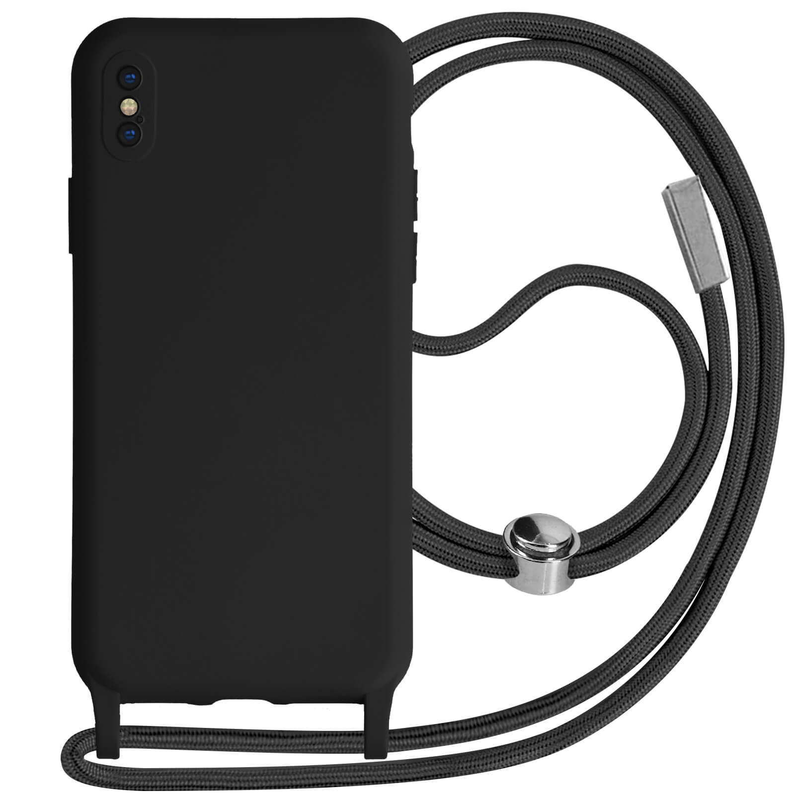 Coque IPhone X Avec Support Intégré - Noire, Semi-rigide, TechExpert, Neuf