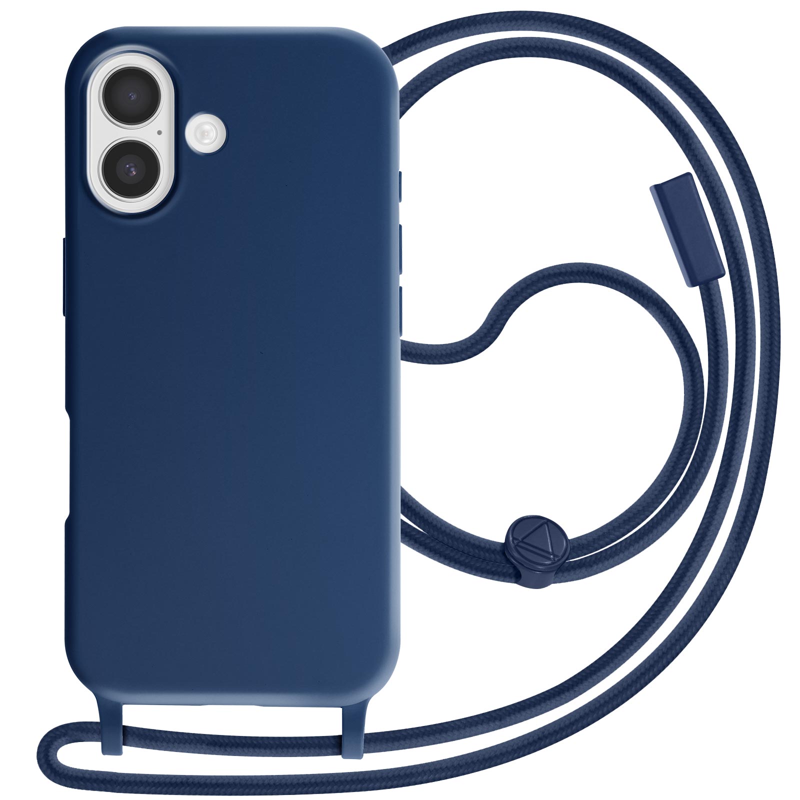Cover con Cordino iPhone 17 Pro Max Silicone Nero Soft Touch - Laccetto da collo regolabile - Italiano