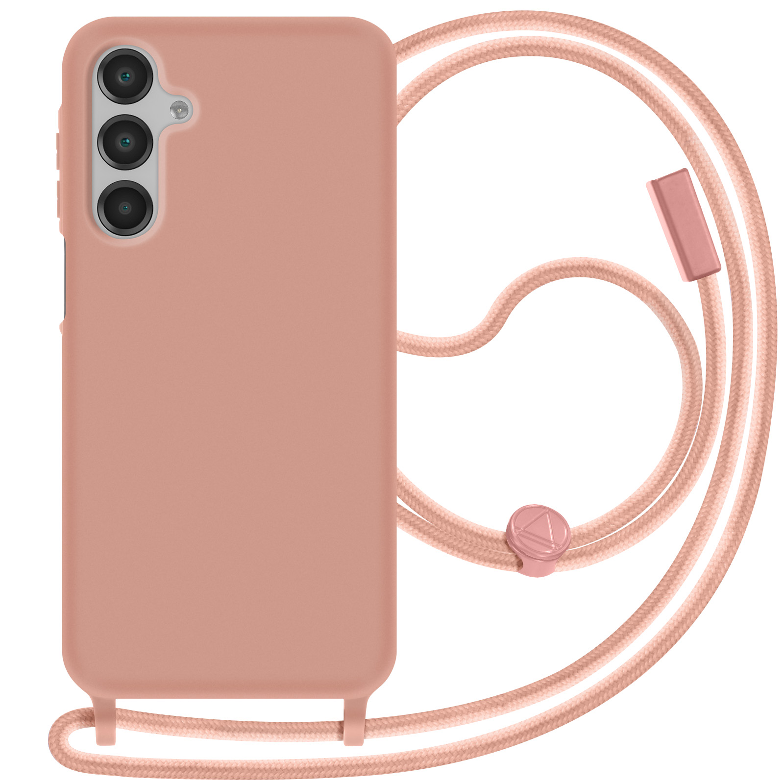Yoedge Custodia Con Cordino Per Oppo A16 (4G) – Cover Trasparente Morbida TPU, Ultra Sottile, Con Cinturino Regolabile (Rosa Oro)