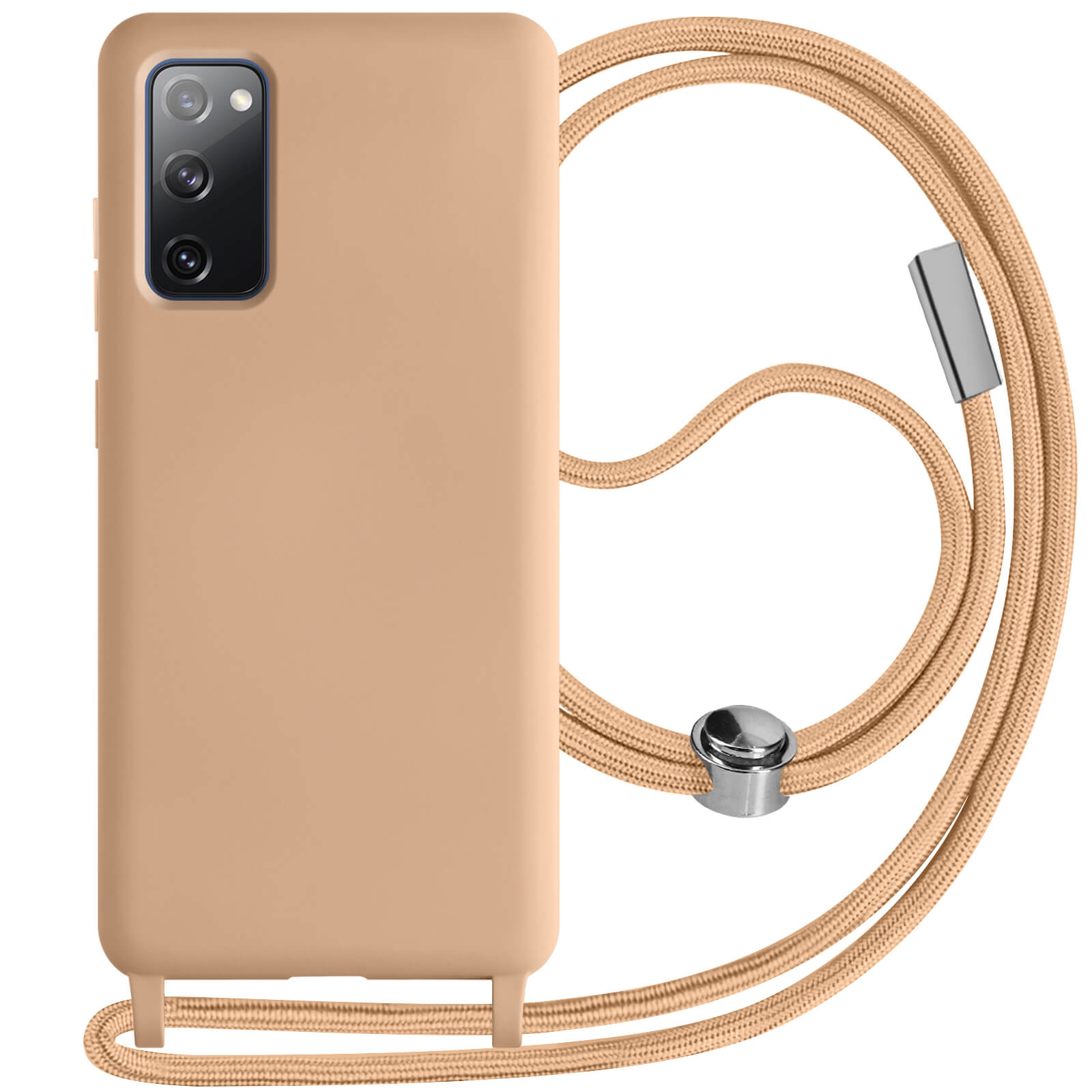 MyGadget Cover Per Samsung Galaxy S20 Plus - Custodia Con Corda - Case Con Cordino Trasparente Antiurto Con Laccio | Tracolla - Practical Stylish - Bordeaux