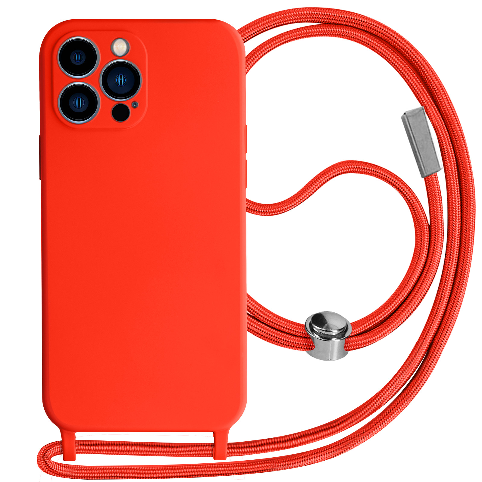 BMW Funda Protectora Para IPhone 13 Pro En Tono Rojo, Silicona