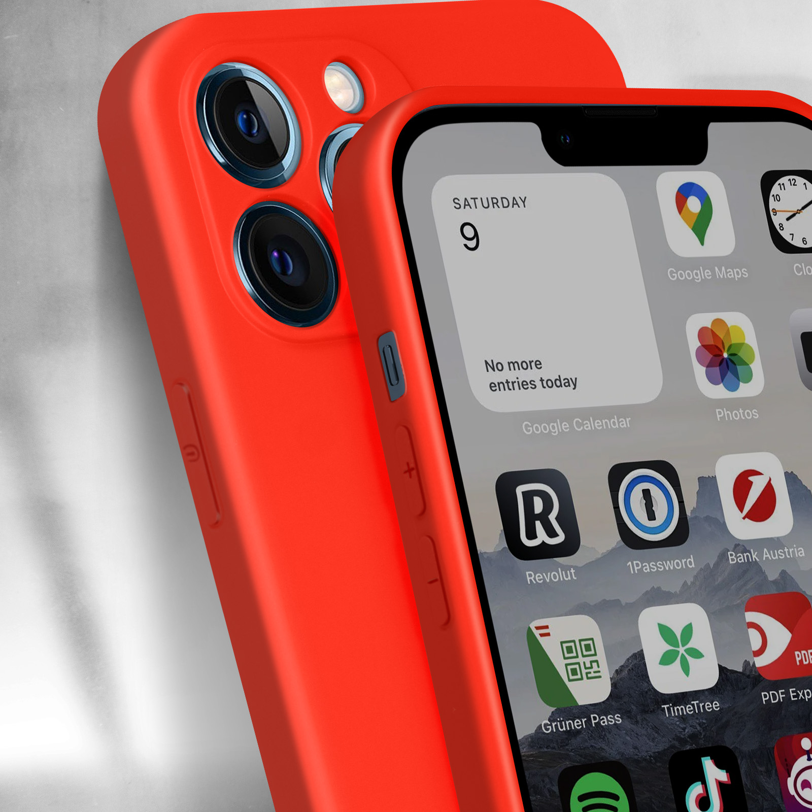 Vauki Cover per iPhone 13 Pro Max con Cordino,Custodia Silicone Morbido