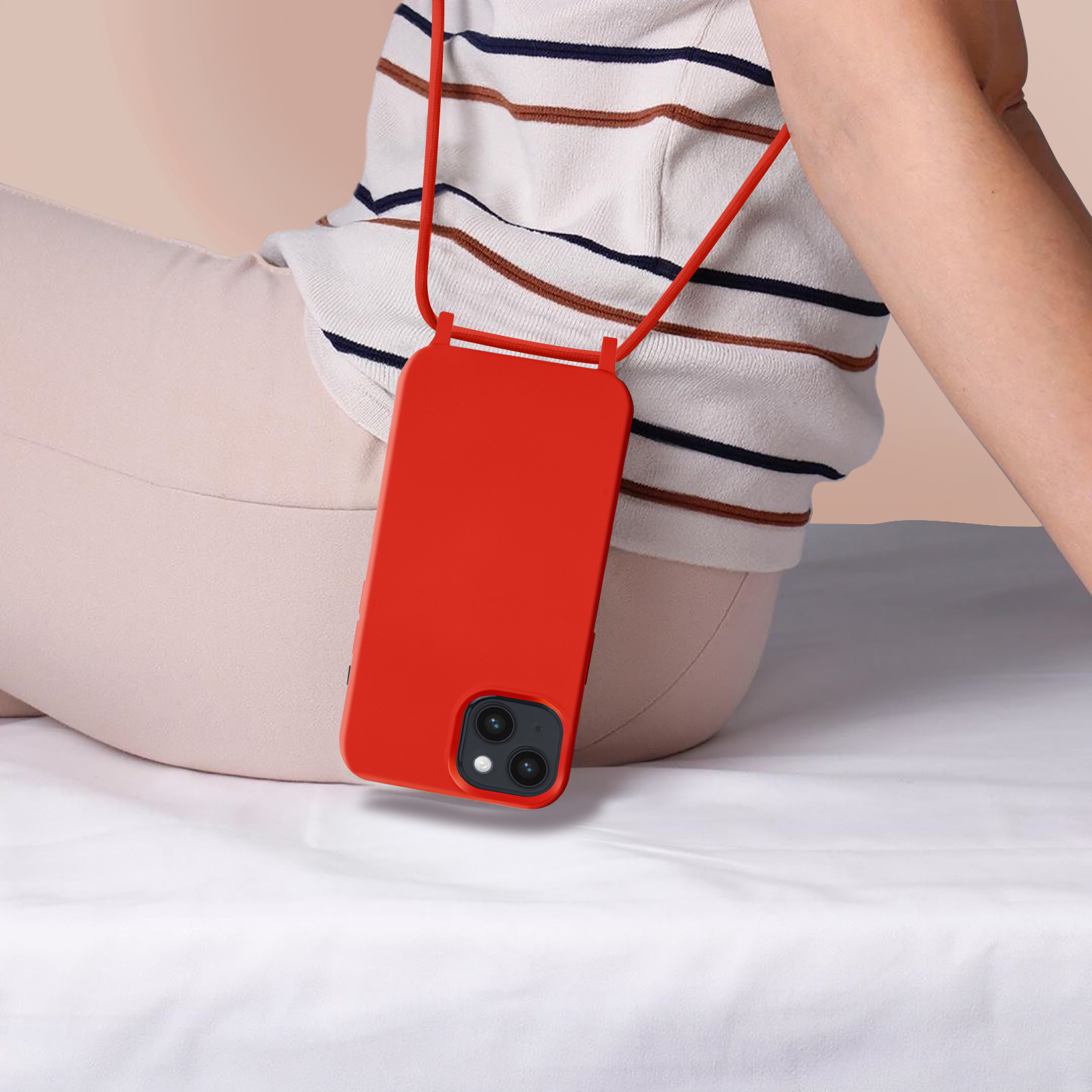 Tawarror Cover per iPhone 14 Pro ax con Cordino, Custodia iPhone 14