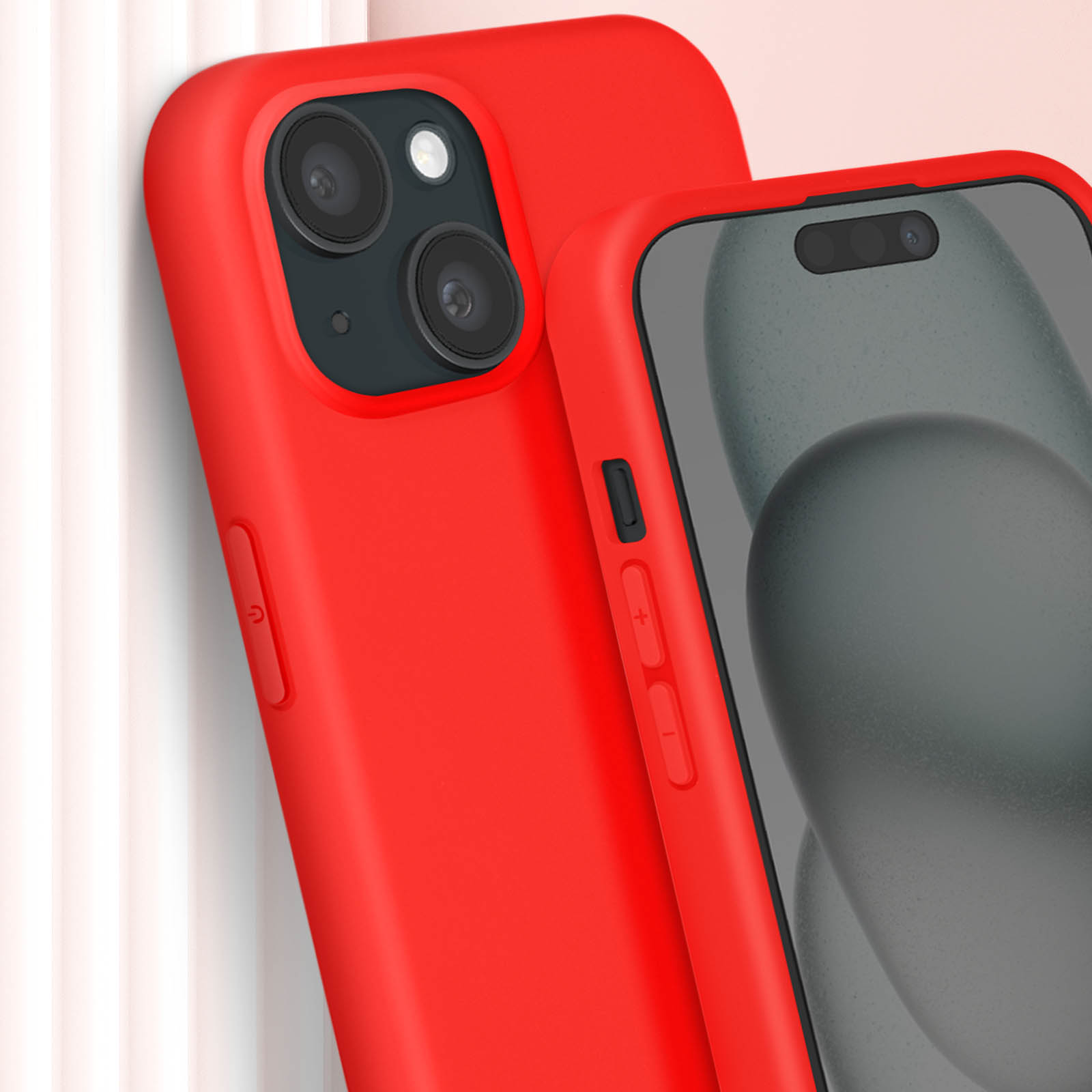 PuYu Zhe Cover con Cordino compatibile con iPhone 16,Cellulare Girocollo Custodia con Corda Silicone Case TPU Bumper Regolabile Necklace laccio Shell-Vino rosso