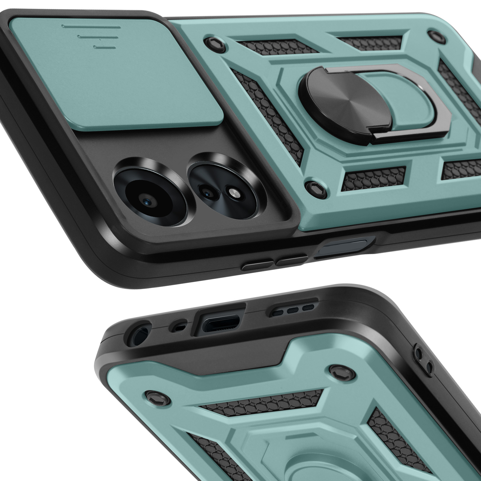 GEJEFA Cover Per Oppo Reno 12 F 5G/Reno 12 FS 5G, 3 Pack Sottile Morbido TPU Bumper Silicone - Foto 11