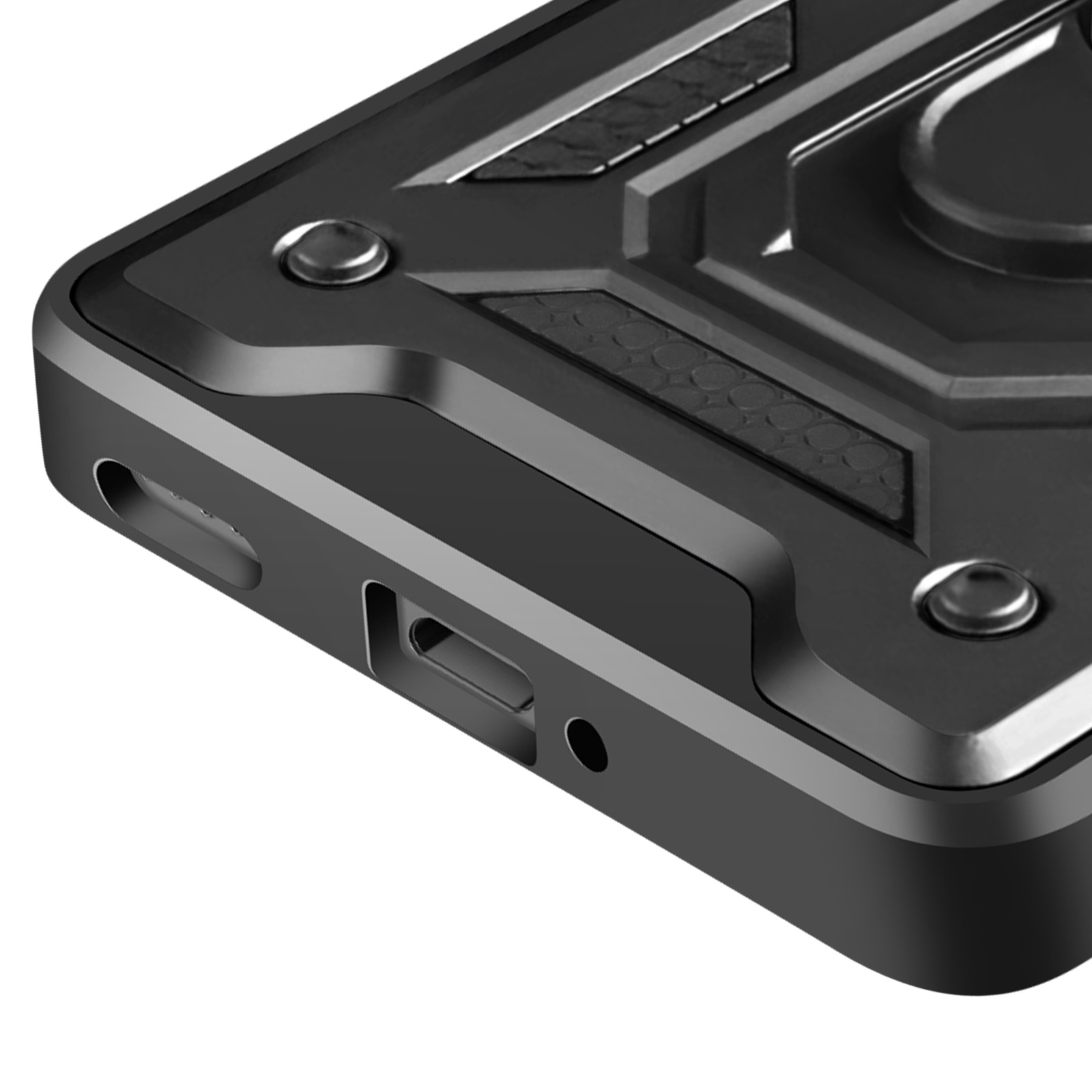 Custodia Honor 400 Lite Armor: Antiurto Con Bumper Silicone E Anello Magnetico Integrato - Nero - 3