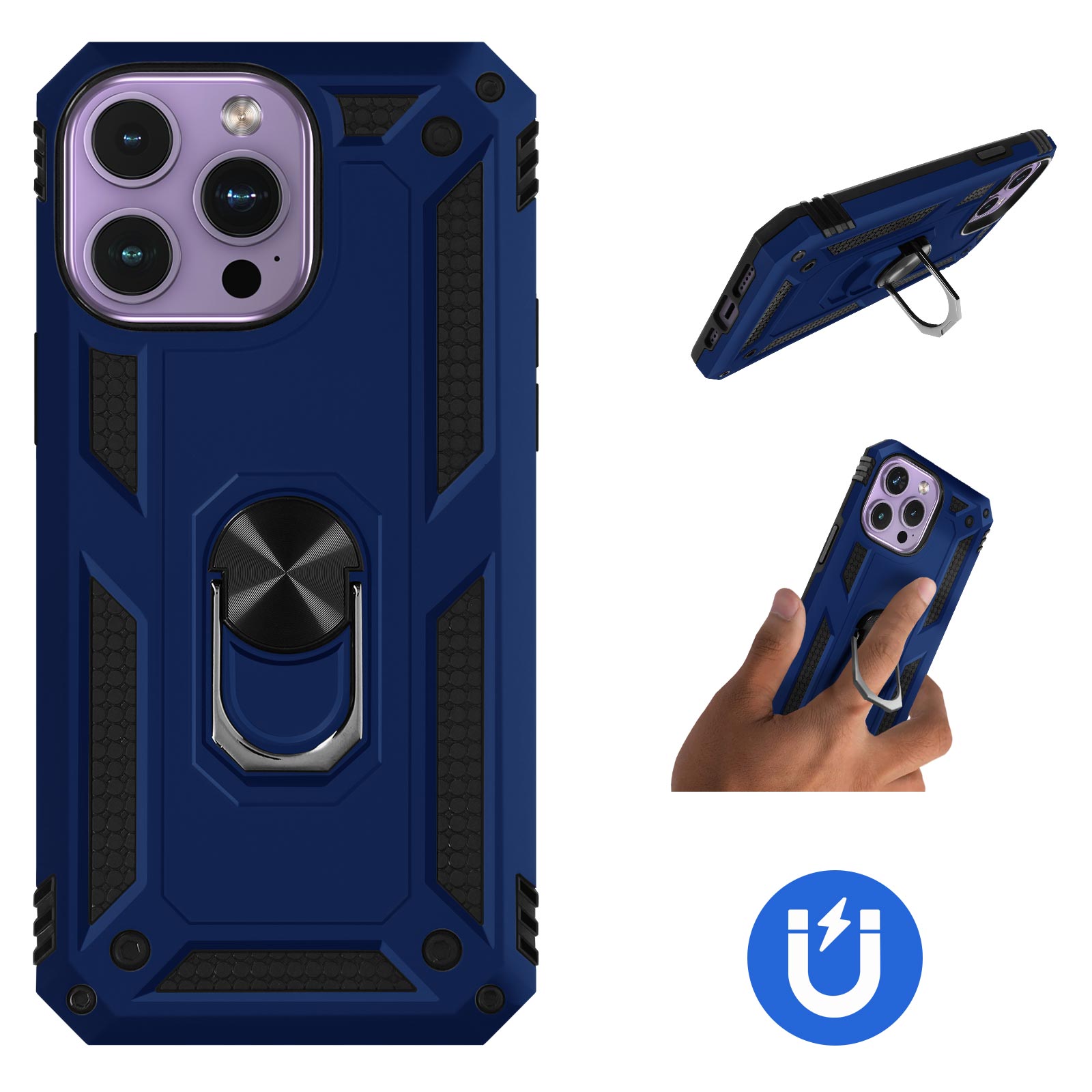 Custodia In Silicone Con Anello Porta Per IPhone 14 - Morbida, Ultra Sottile E Antigraffio (Rosso)