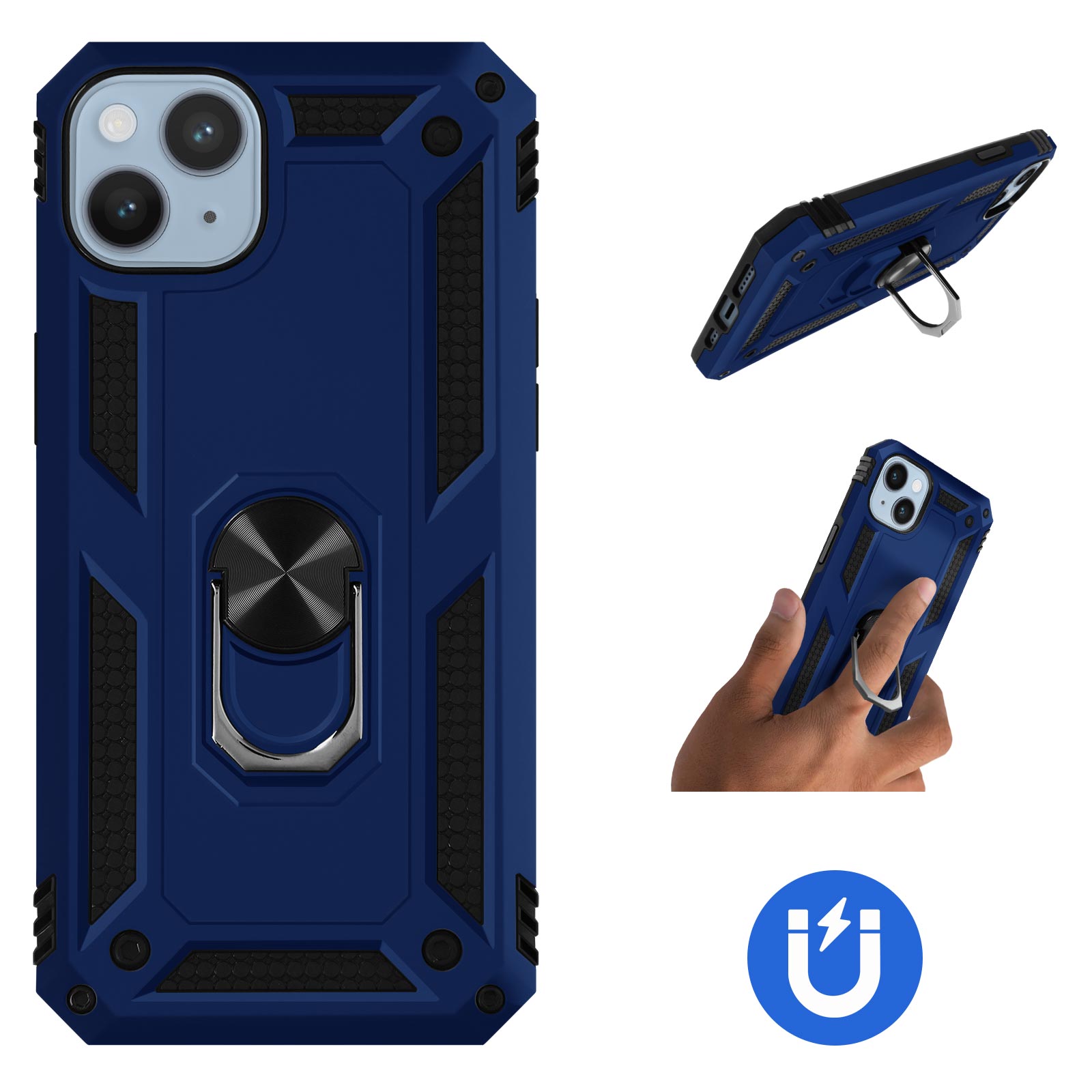 Cover SEAHAI Per Nokia G50 | Custodia Militare Antiurto Con Protezione Totale E Fodera In Microfibra | Colore Blu