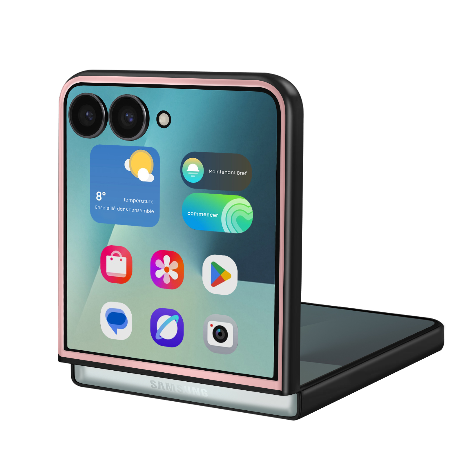 Custodia Prestige Book Case Slim Flip Cover Libro Verticale Per Htc One M7 Rossa - Foto 5