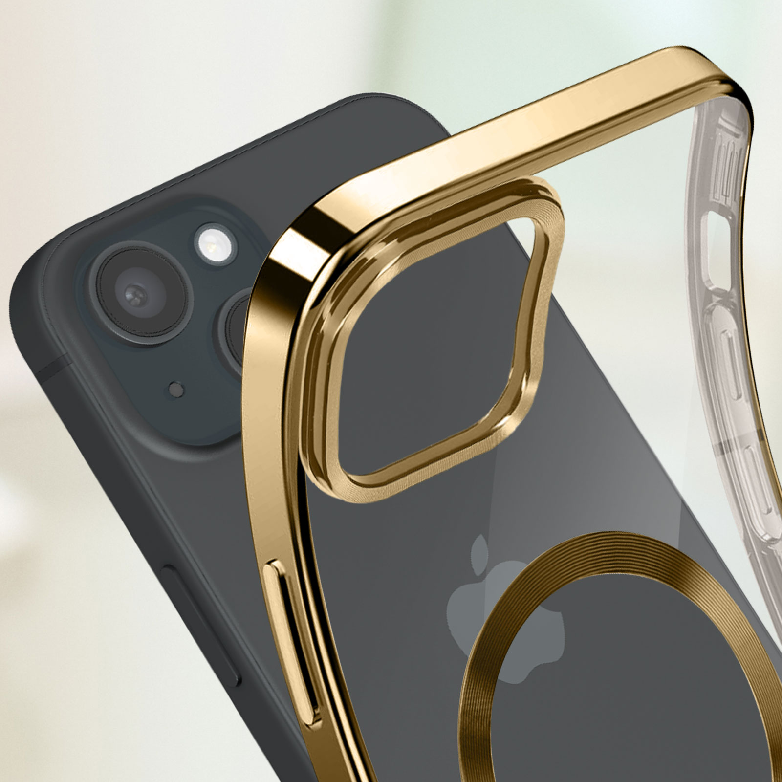 IMOSHION Protective COVER per iPhone 15 Plus, Trasparente