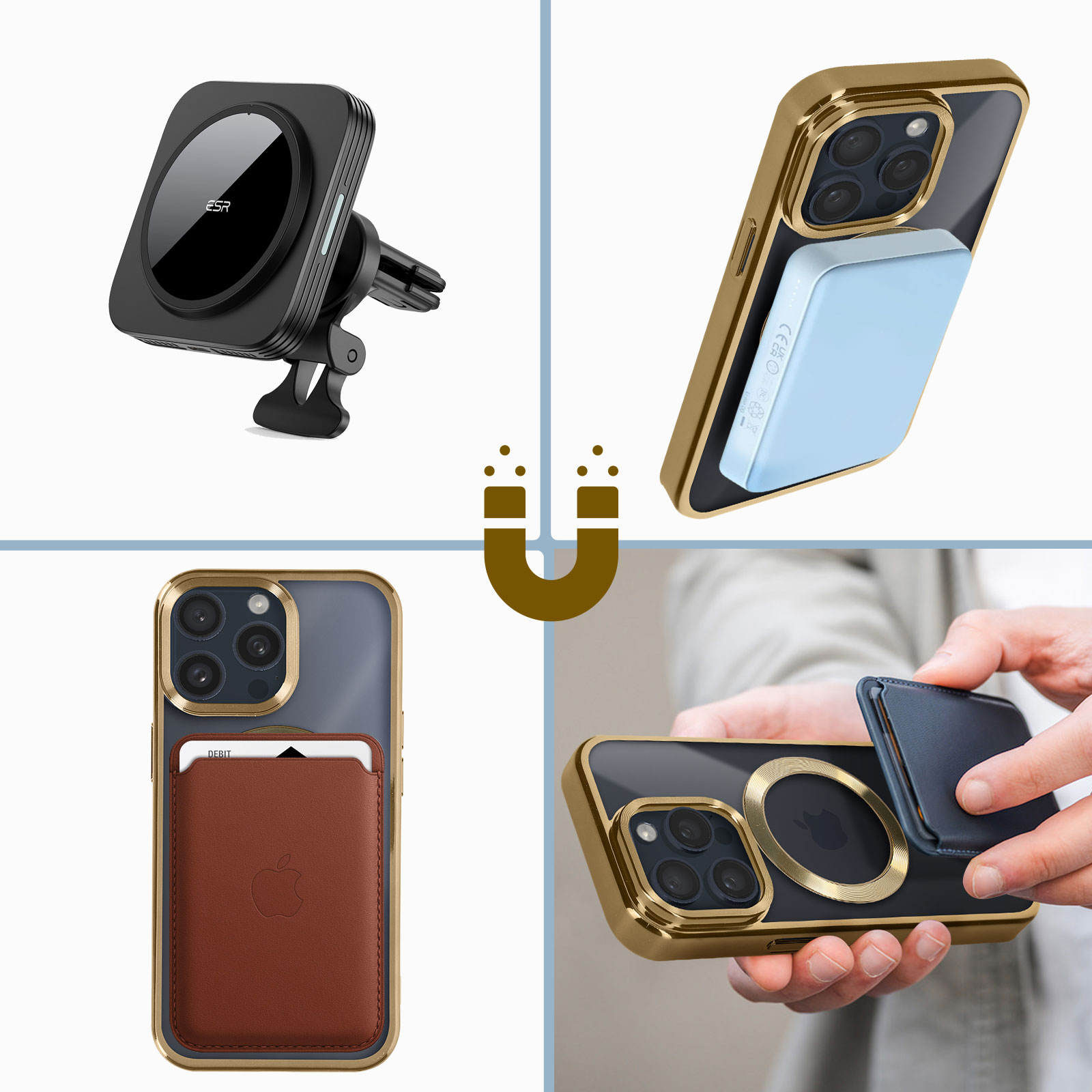 Cover per iPhone 16 Pro Cavalletto Protezione Fotocaera,Case