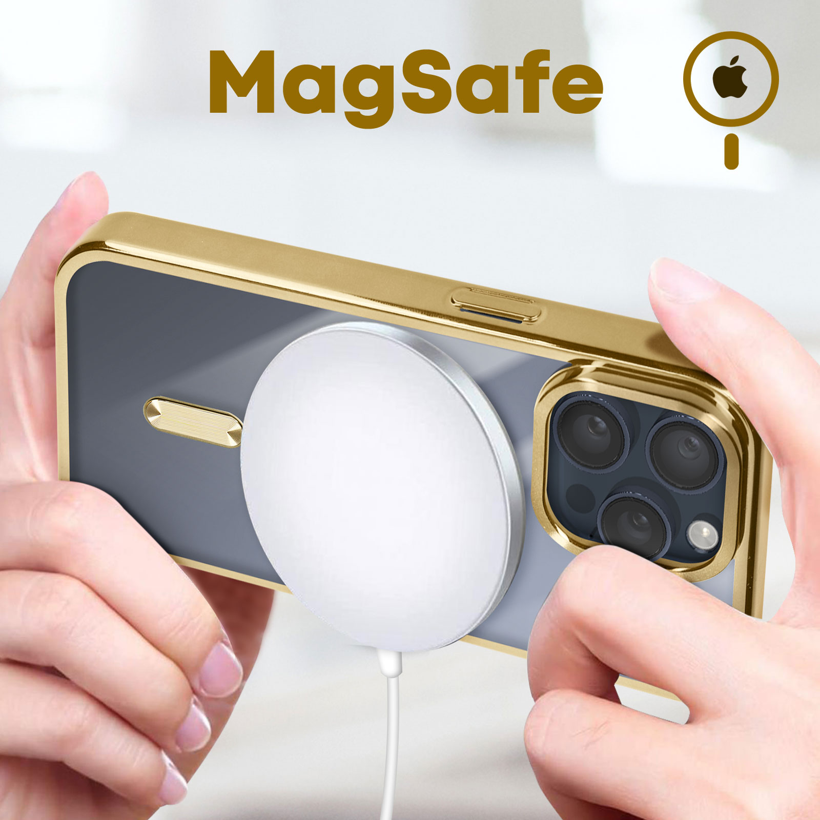 Custodia Trasparente Per IPhone 15 Pro Max, Morbida Antiurto TPU + Acrilico, Compatibile MagSafe - 3