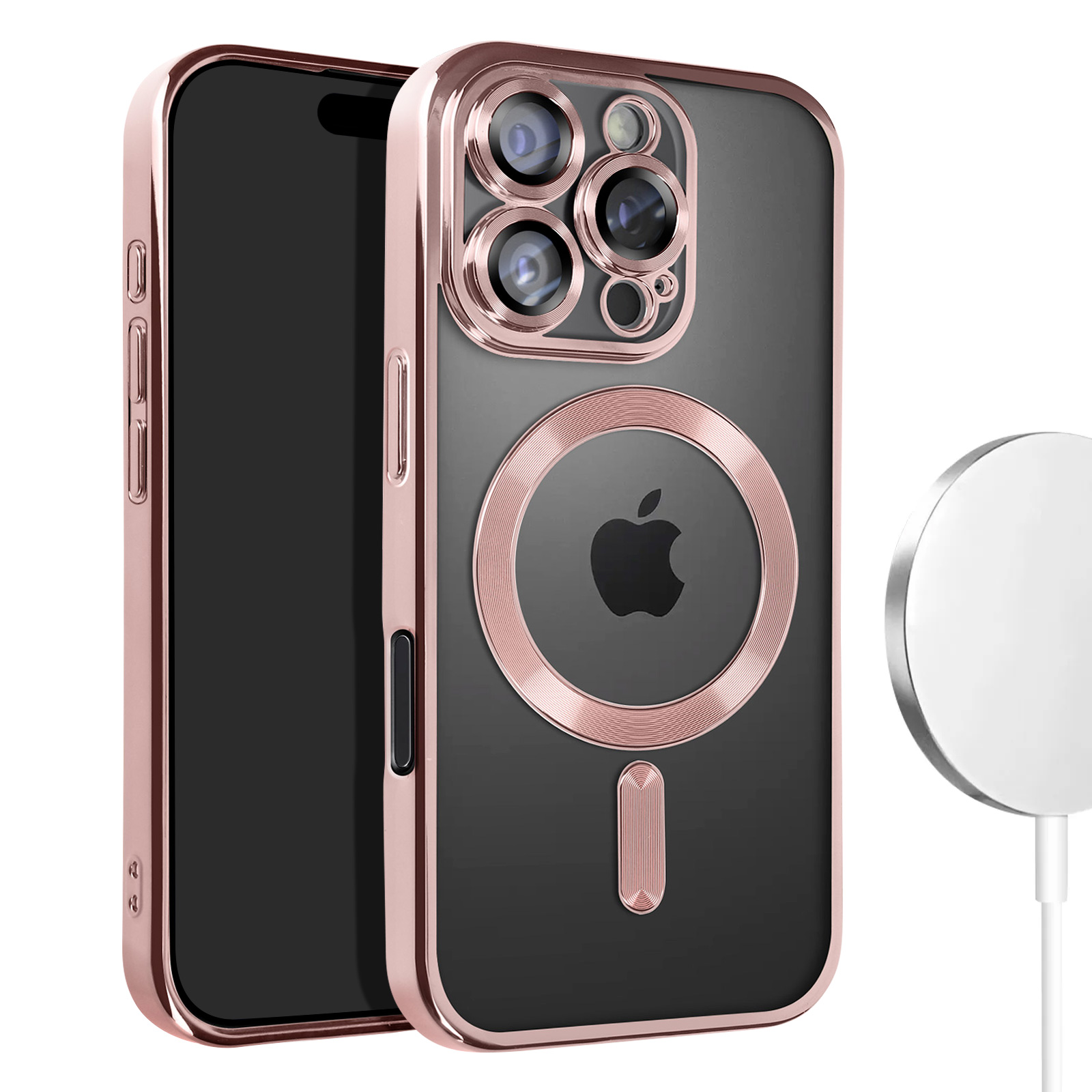 COQUE DE PROT MAGSAFE EN SILICONE NOIR TOUCHER GOMME - IPHONE 16 PRO Max 67